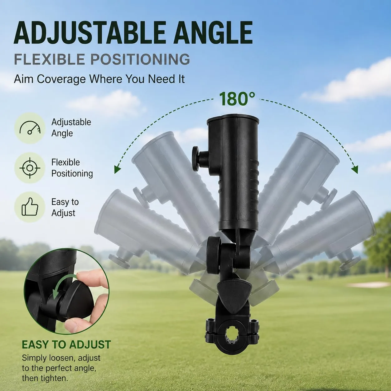 RJAHDNC Golf Umbrella Holder for Alphard Omni Cart image 3