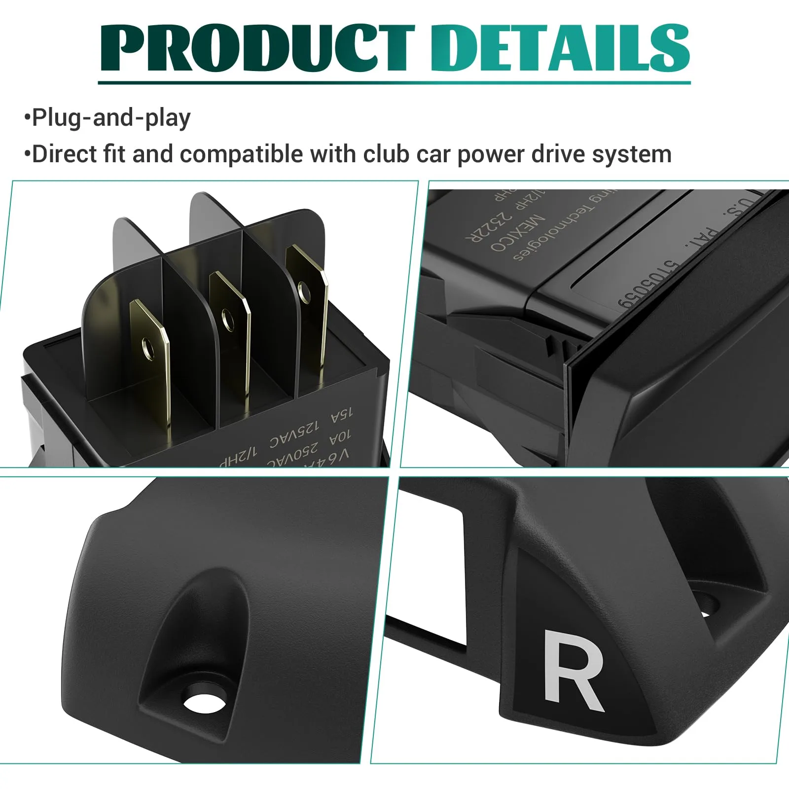 DRIVE UP Forward/Reverse Switch Kit for Club Car Golf Carts image 3