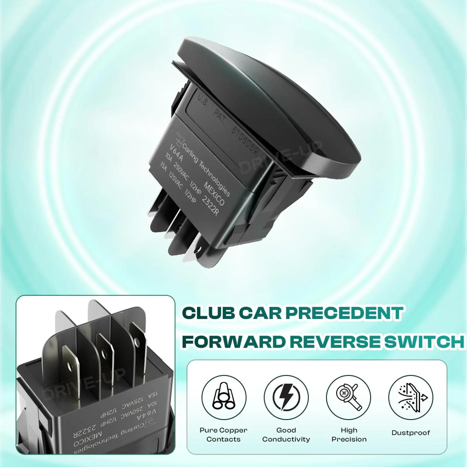 DRIVE UP Forward/Reverse Switch Kit for Club Car Golf Carts image 4