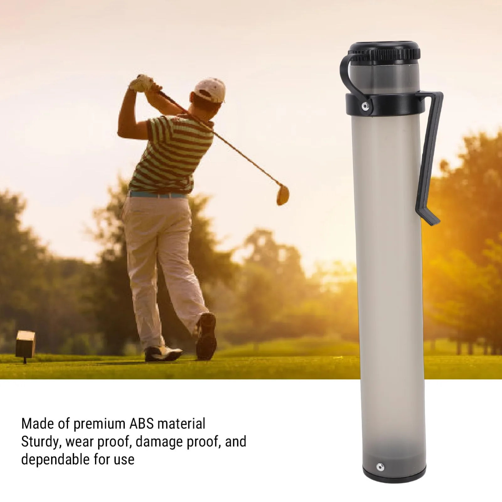 Diydeg Sand Bottle for Divot Repair — Gray ABS Sand Holder image 2
