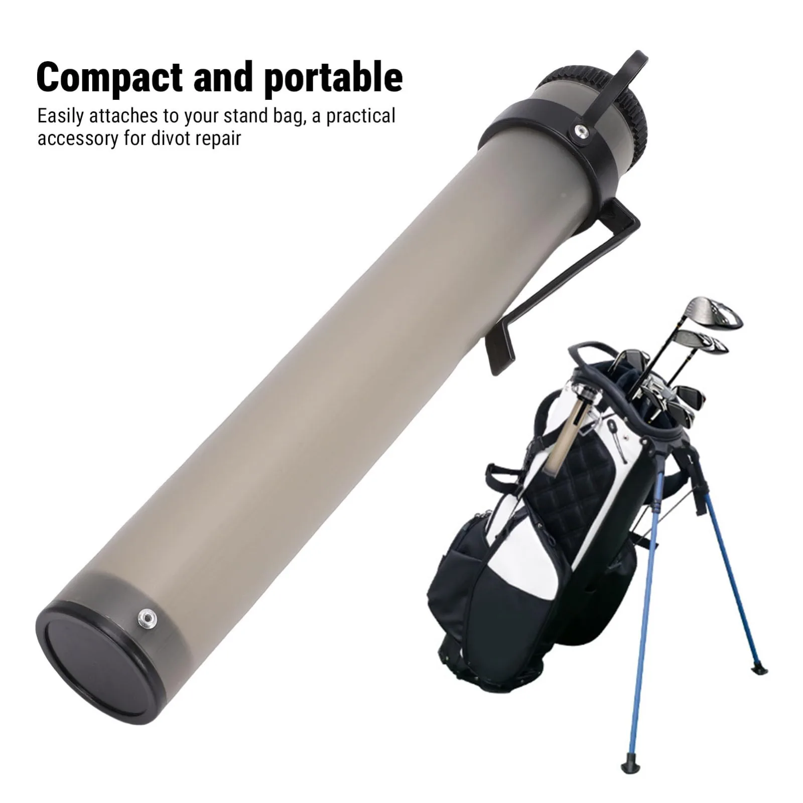 Diydeg Sand Bottle for Divot Repair — Gray ABS Sand Holder image 3