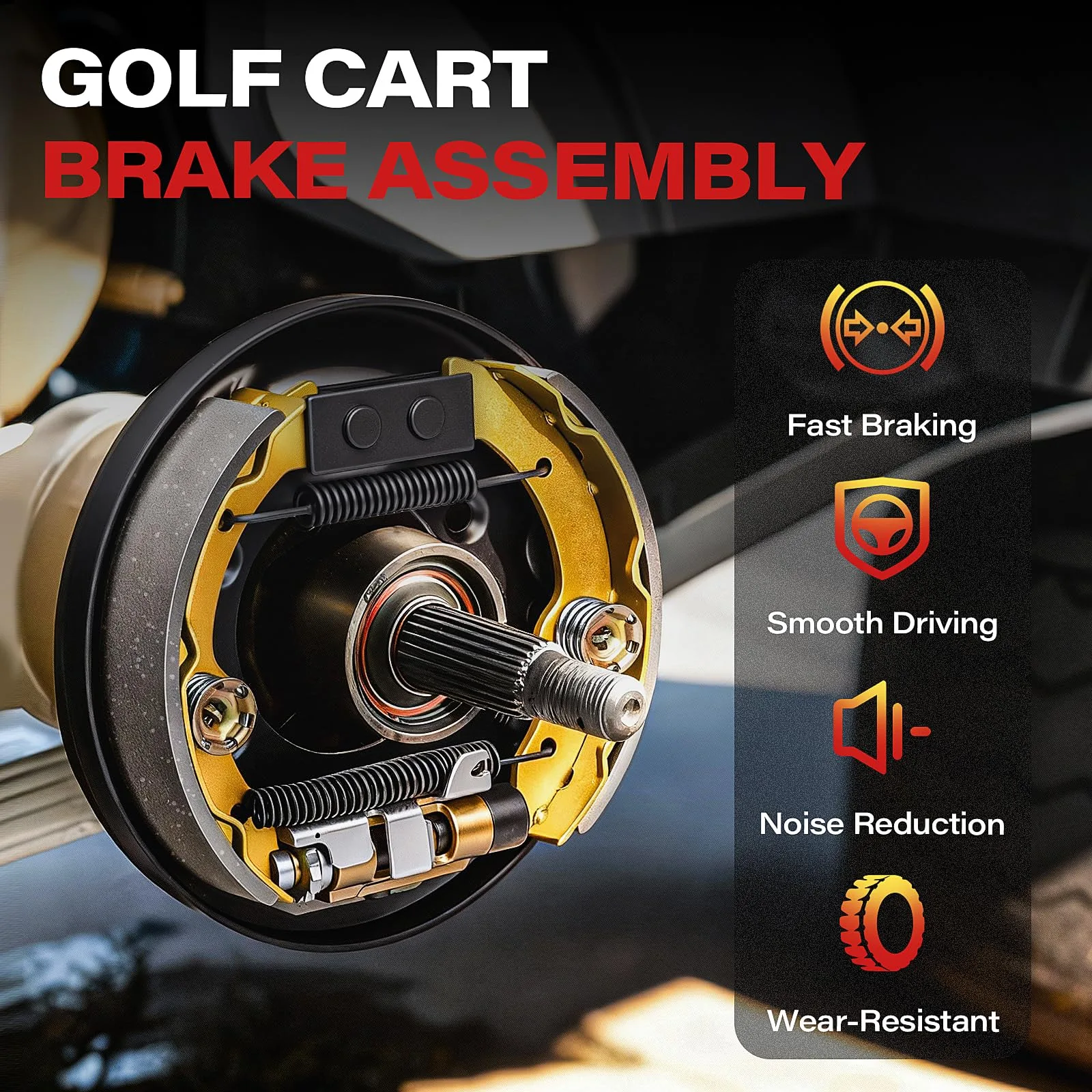 KyuerWK Golf Cart Brake Assembly Kit 70998-G01 image 3