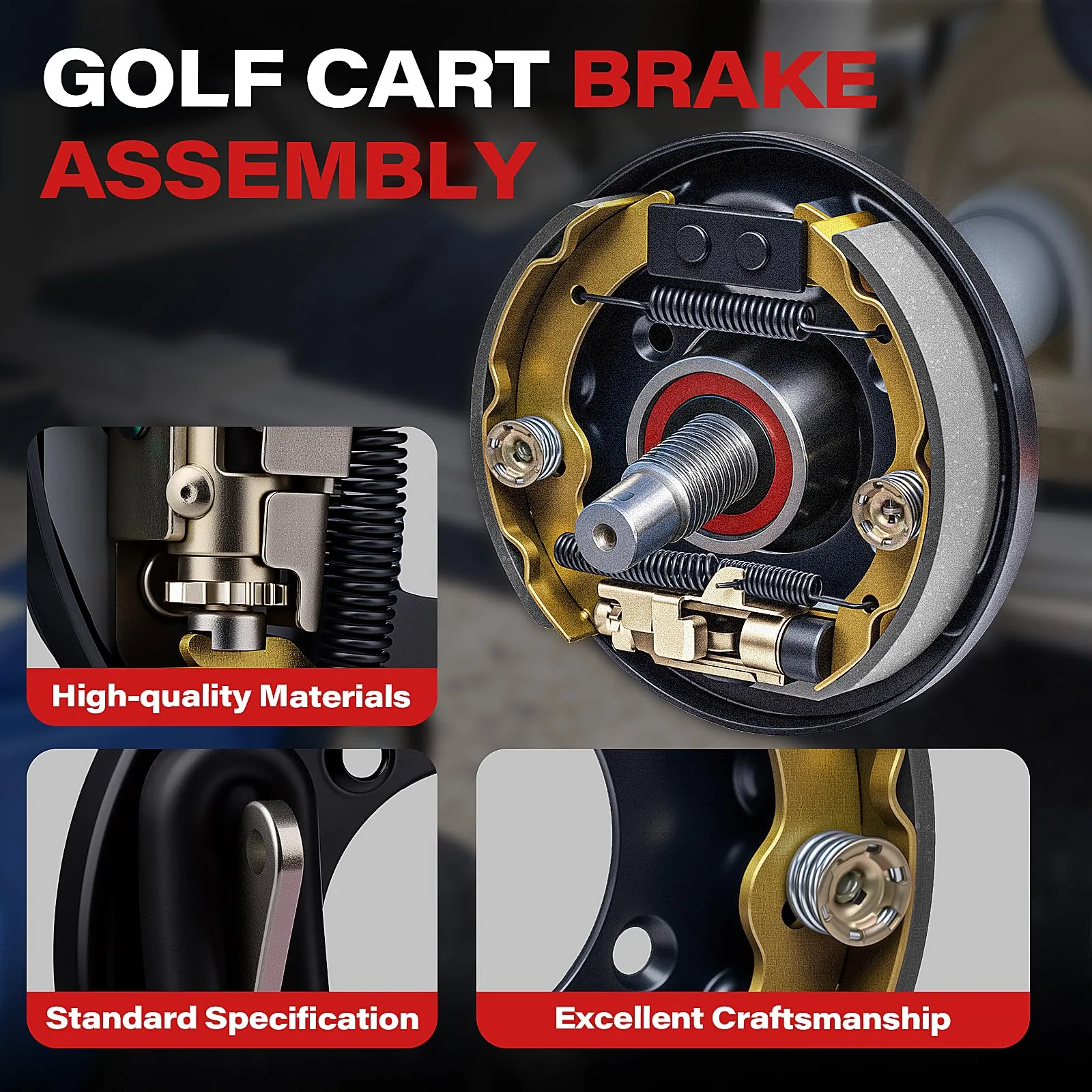 KyuerWK Golf Cart Brake Assembly Kit 70998-G01 image 4
