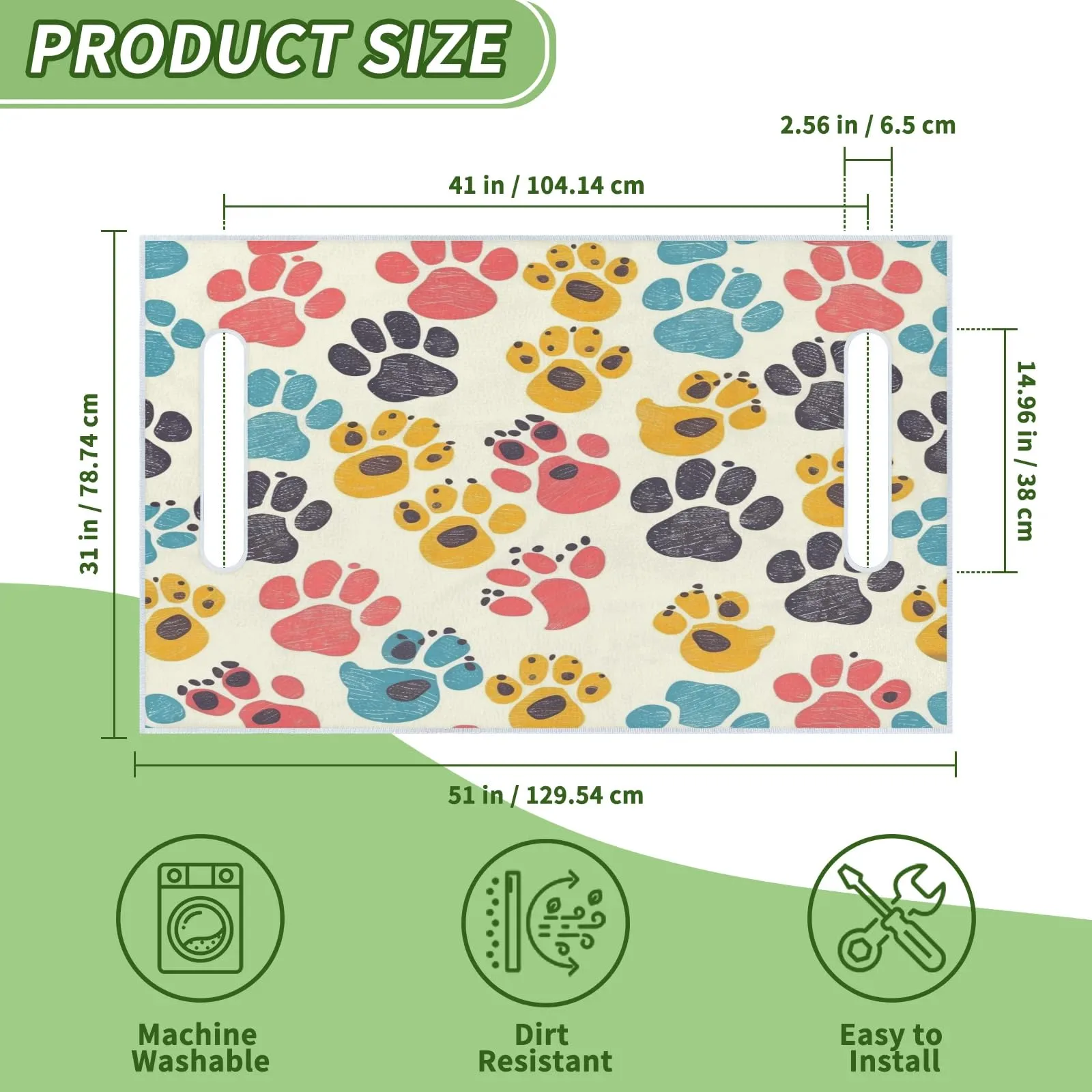 Tiveruda Golf Cart Seat Cover for Double Seats image 2