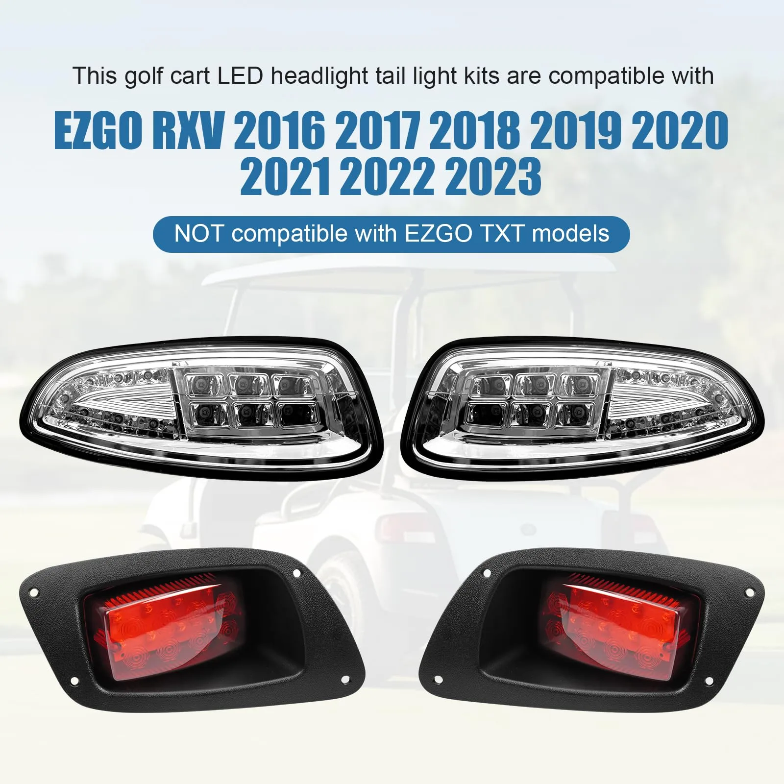 Zhengyu ZY2016 LED Light Kit for E-Z-GO RXV 2016–2024 image 2