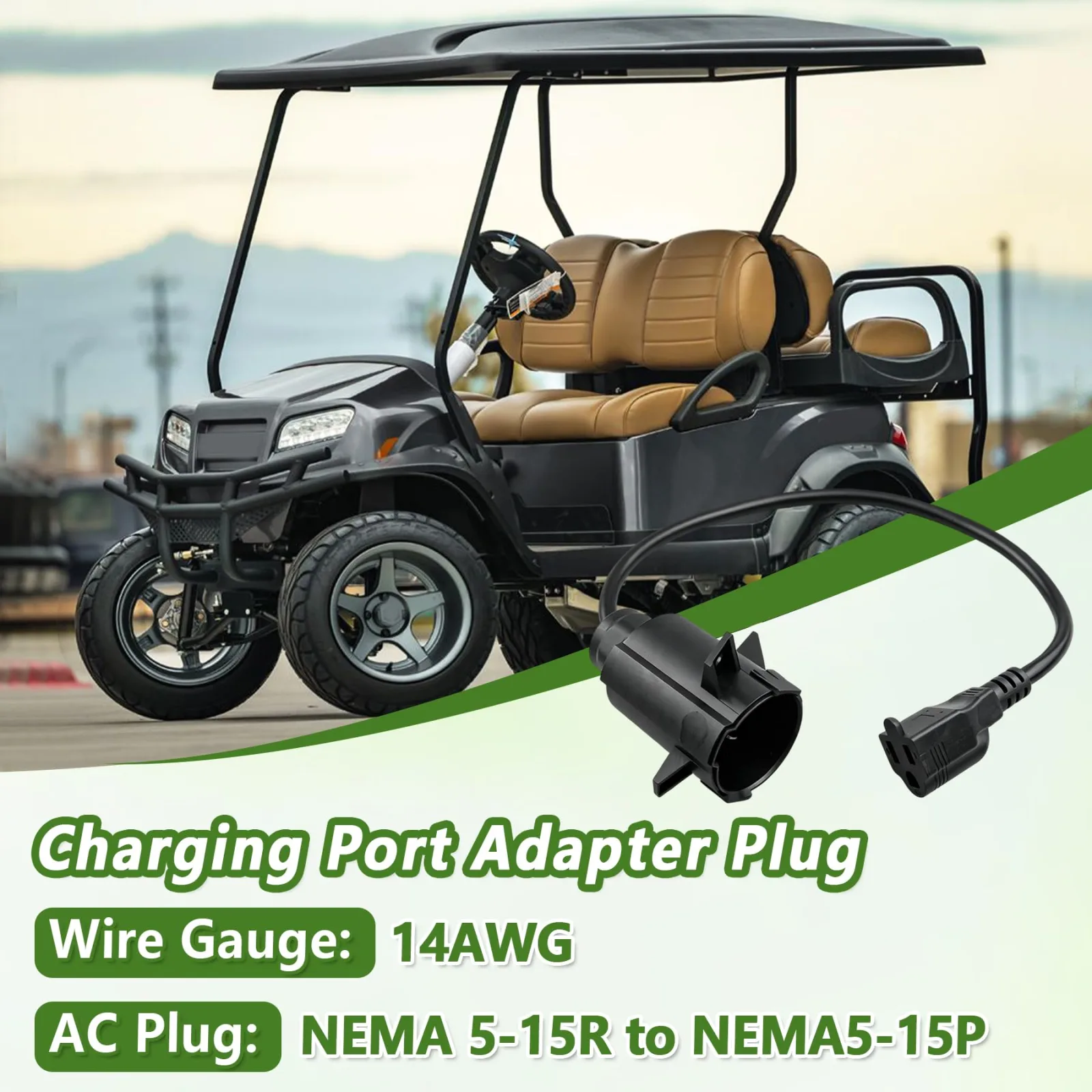 MHAEDWV Club Car Precedent Charging Port Adapter Plug image 2