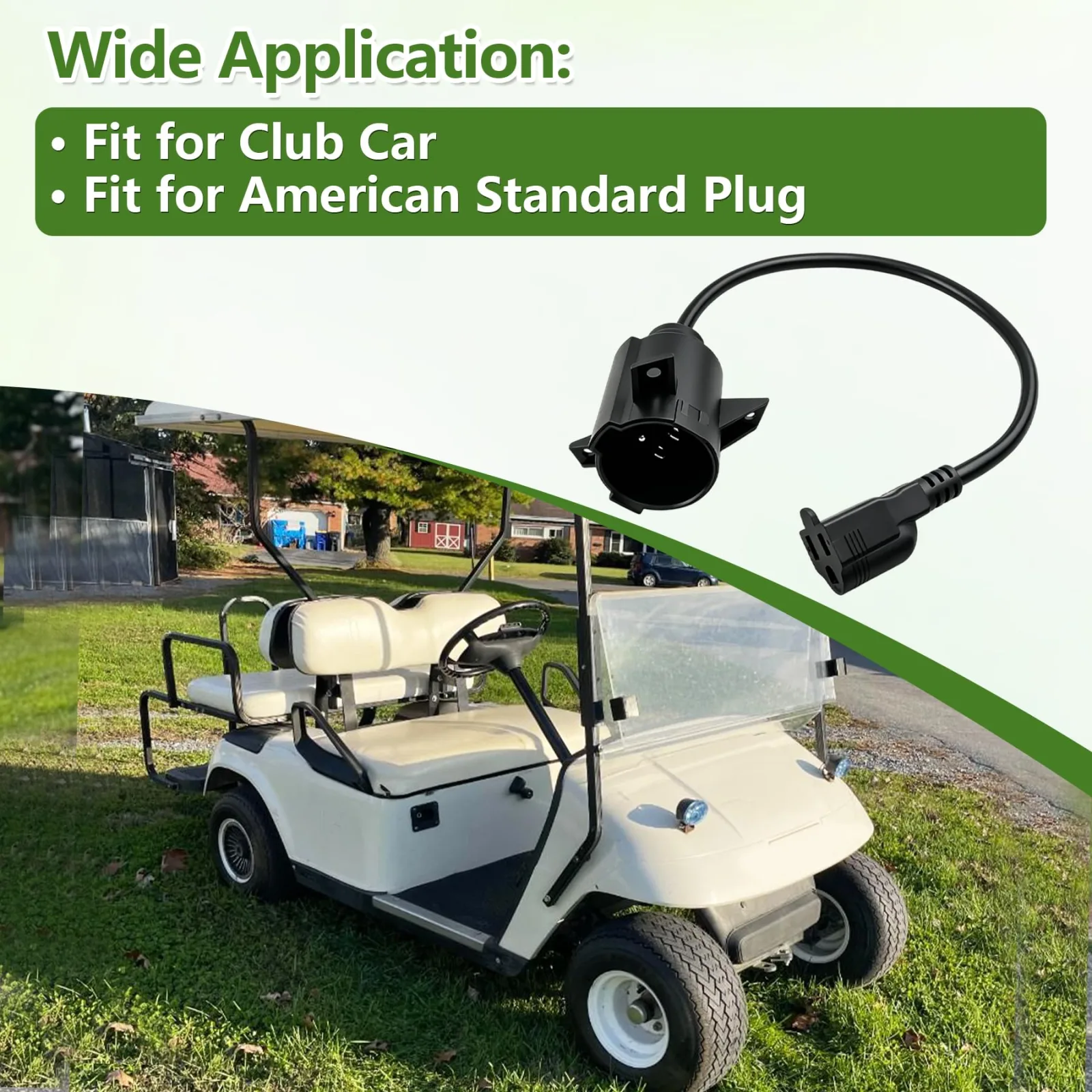 MHAEDWV Club Car Precedent Charging Port Adapter Plug image 3