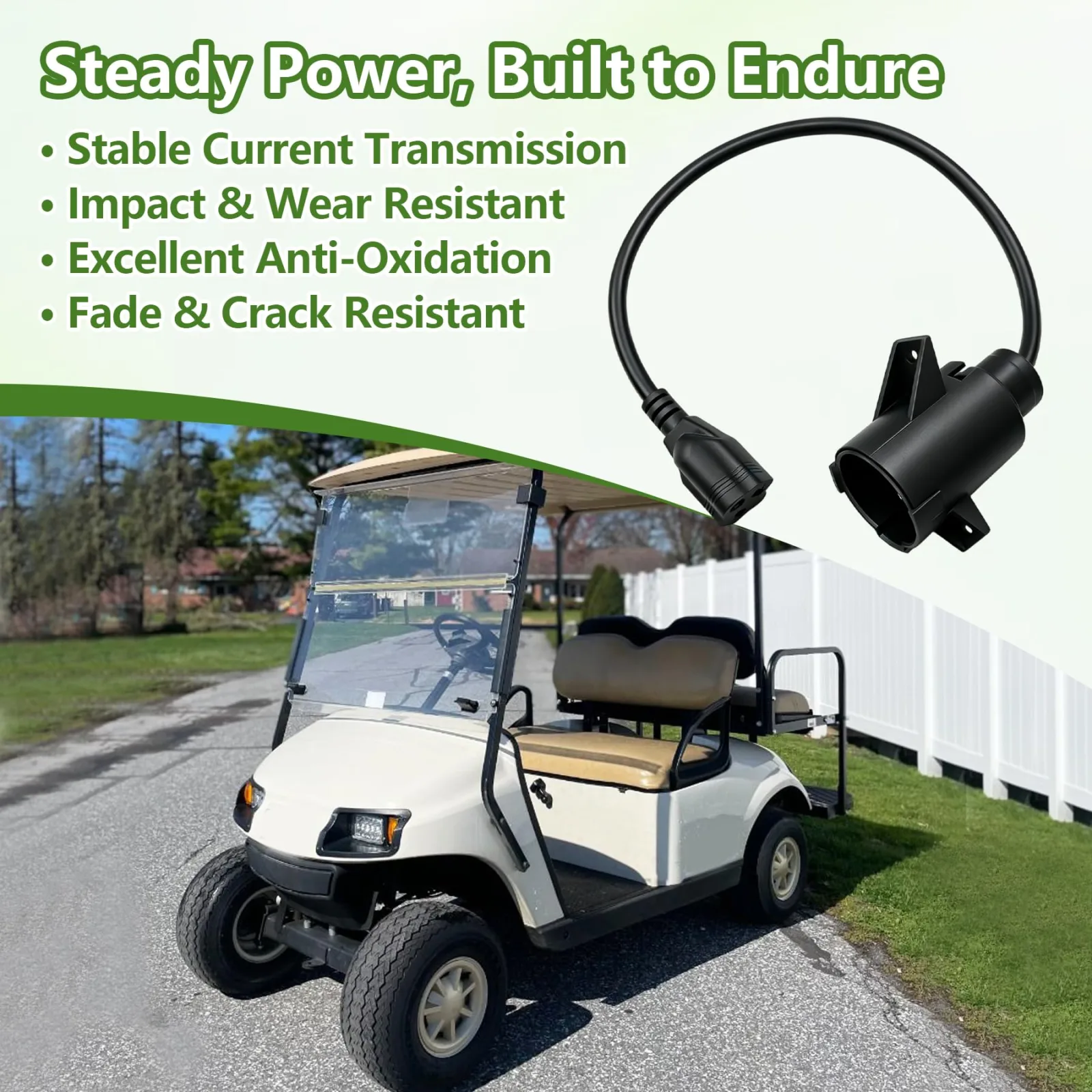 MHAEDWV Club Car Precedent Charging Port Adapter Plug image 4