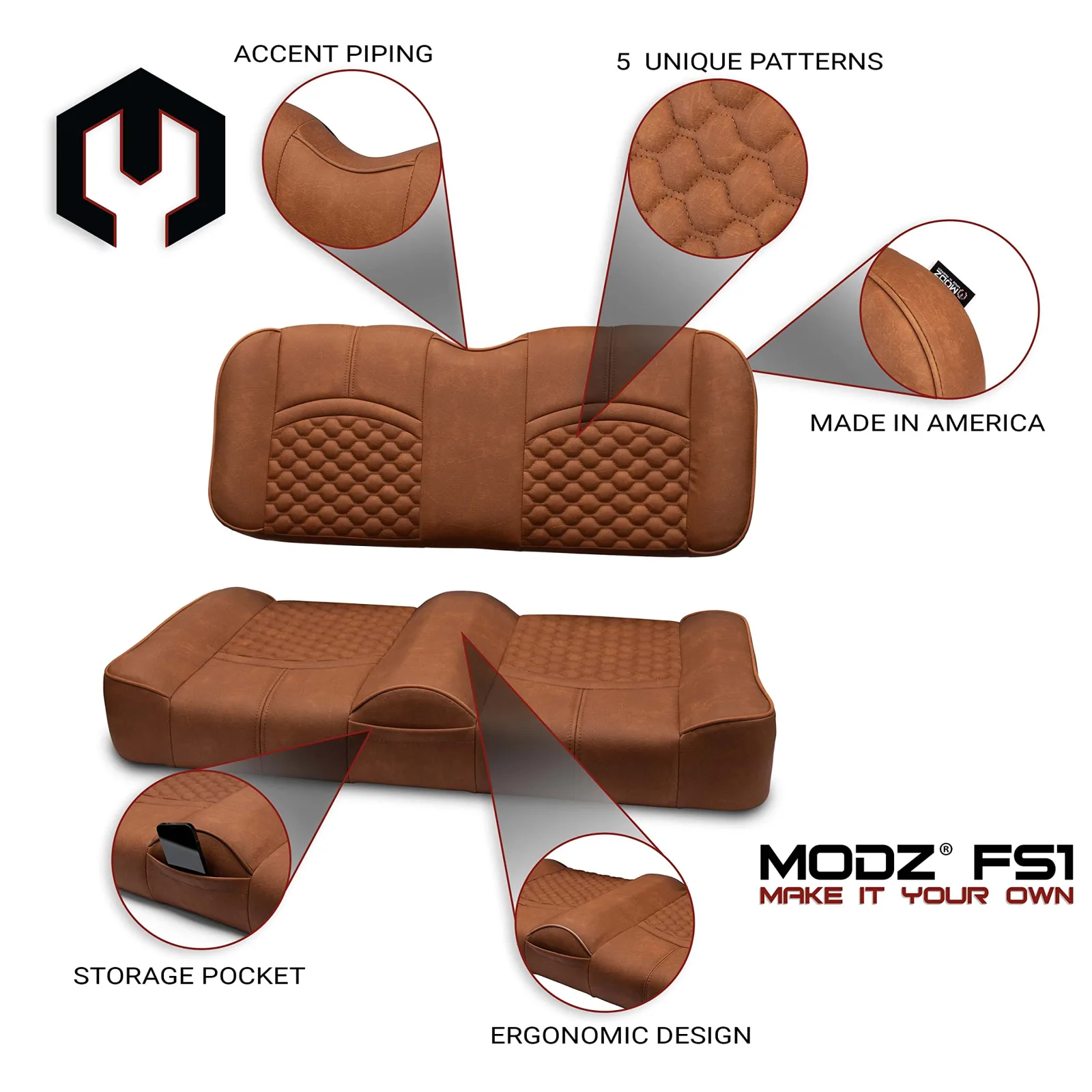 MODZ FS1 Front Seat for Yamaha Drive2 2017-Up image 2