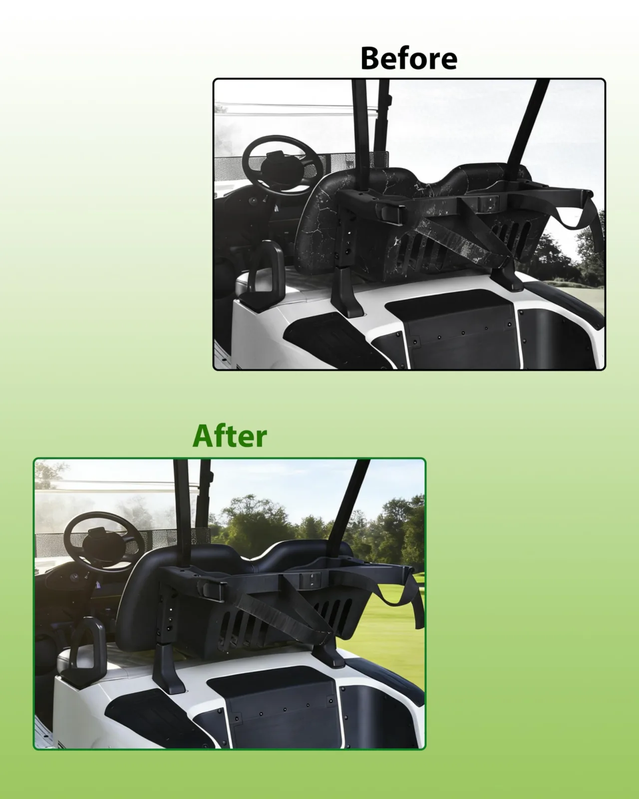 KEWISAUTO Rear Seat Back Cover for E-Z-GO RXV image 2