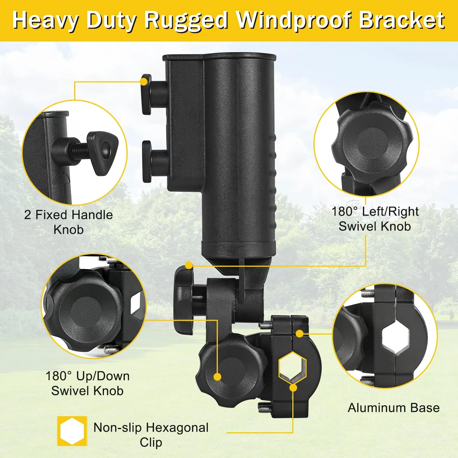 SANXIACAR Adjustable Golf Push Cart Umbrella Holder image 4