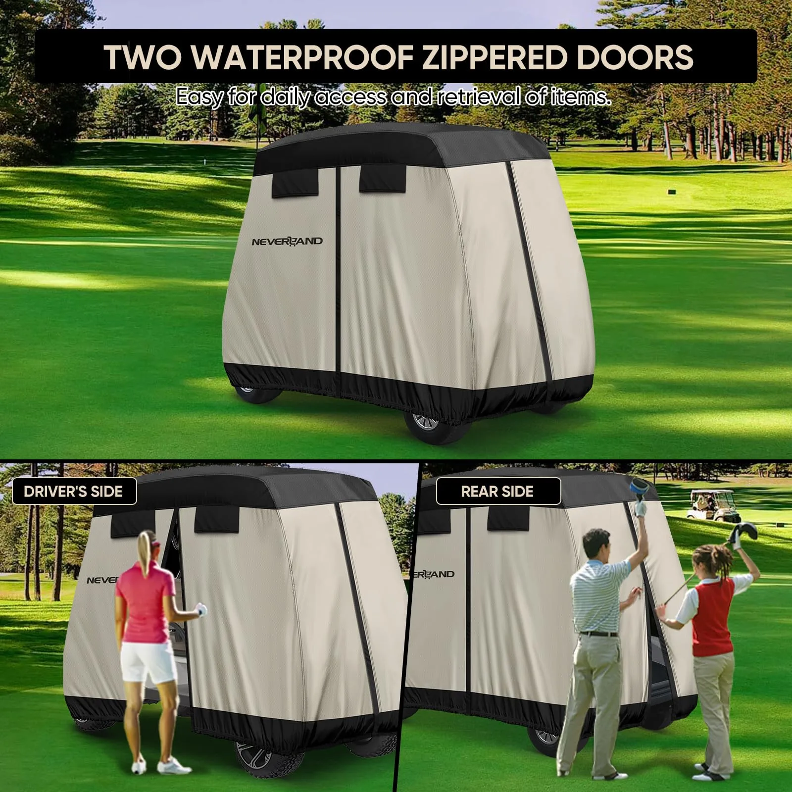 NEVERLAND 4-Passenger Golf Cart Cover 1304 image 4