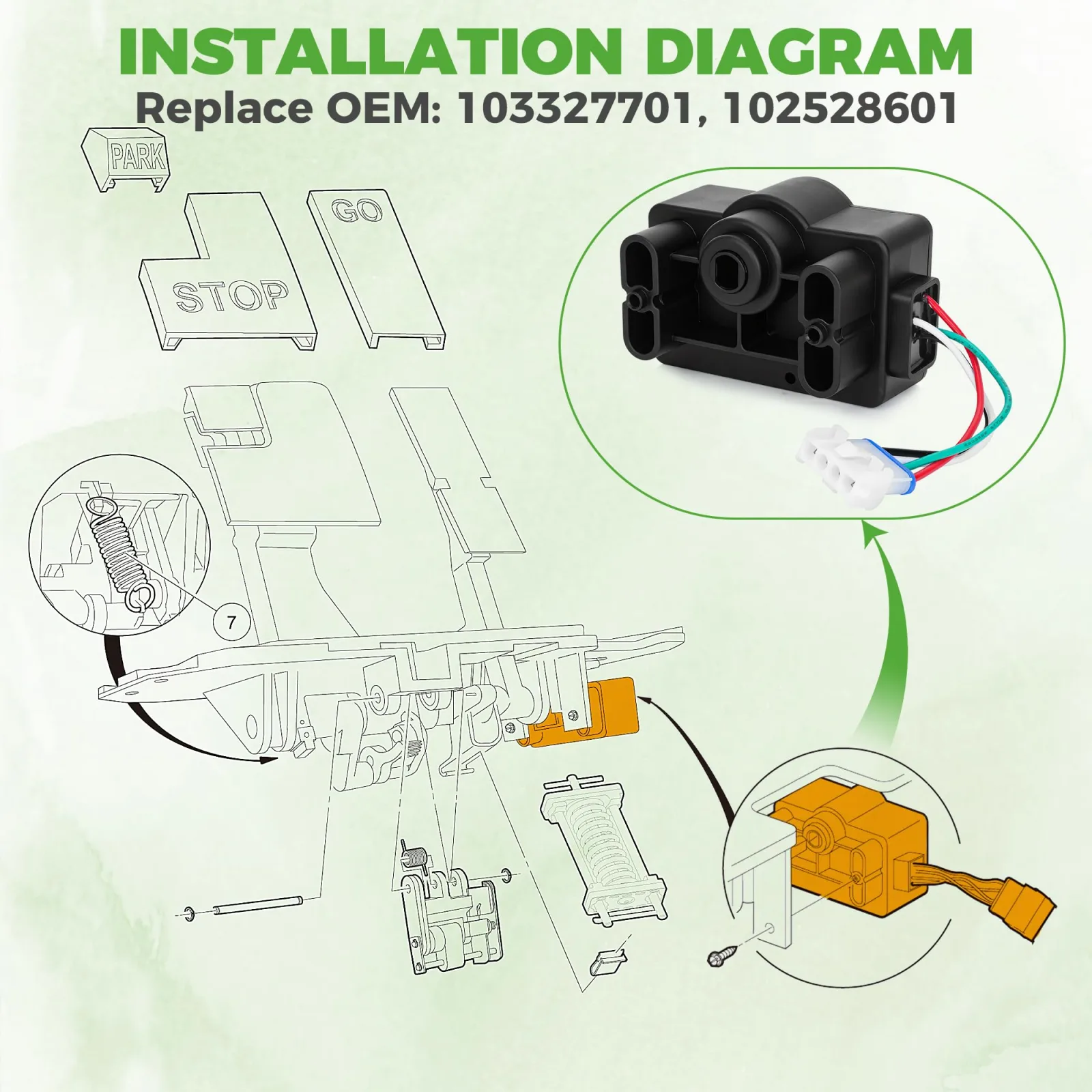 10L0L GCOR Accelerator Input Sensor for Club Car Precedent (2004-2009) image 4