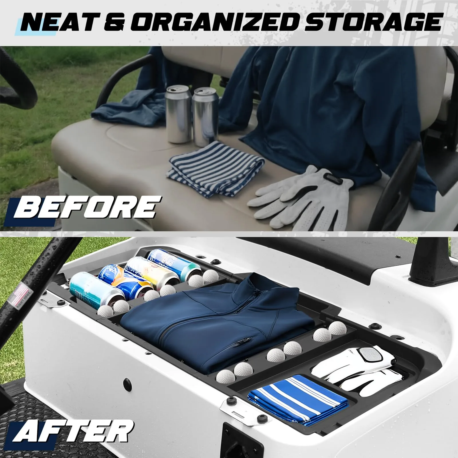 Dacalo Under-Seat Storage Tray for E-Z-GO RXV Valor 2025 image 2