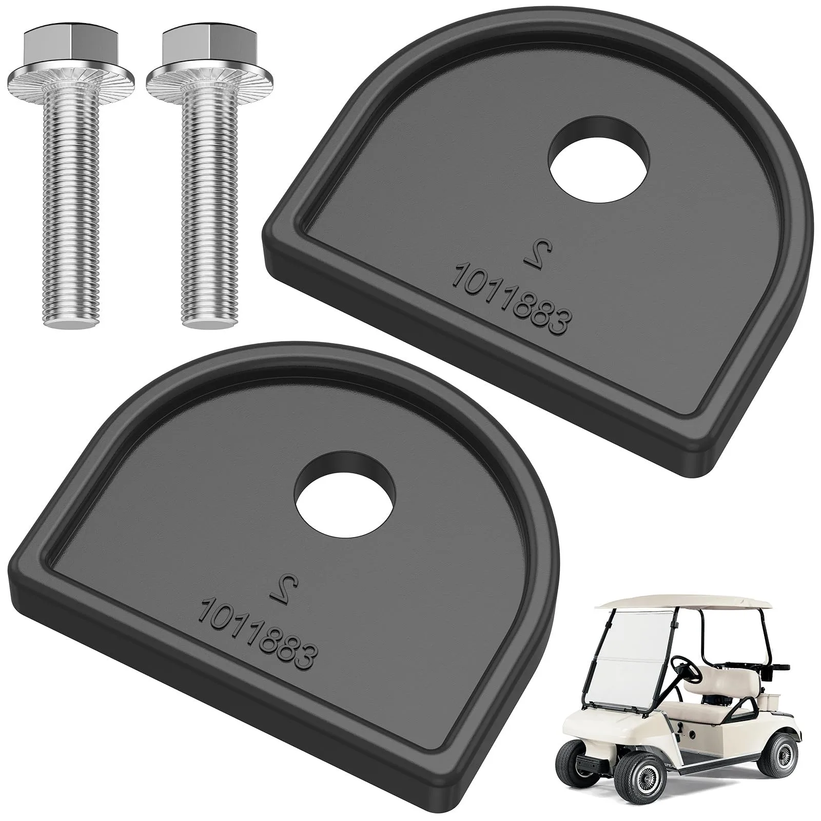 CartClan Front Strut Mount Pads for Club Car DS 1982-2000