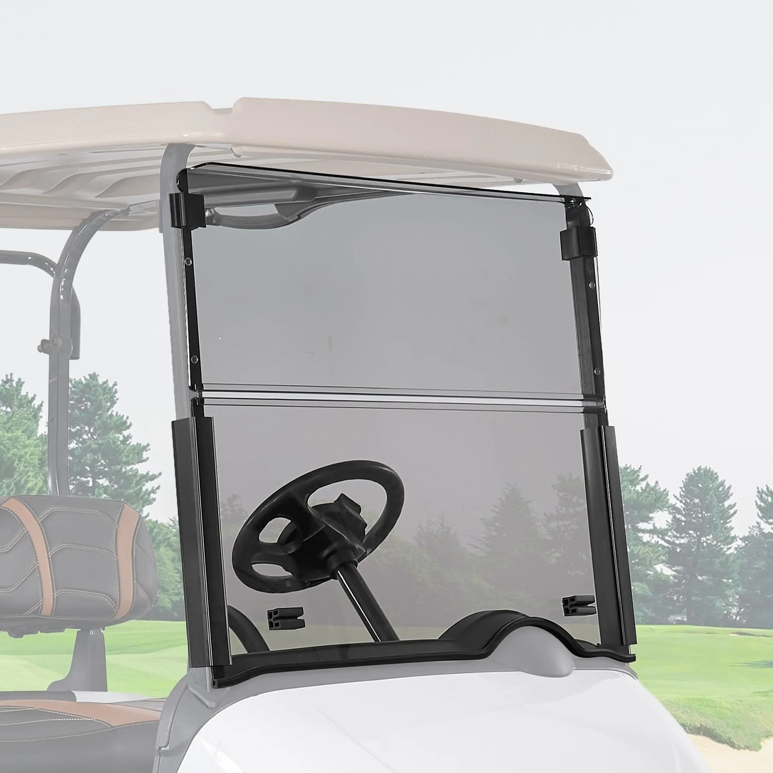 KEMIMOTO Foldable Windshield for E-Z-GO RXV 2008+