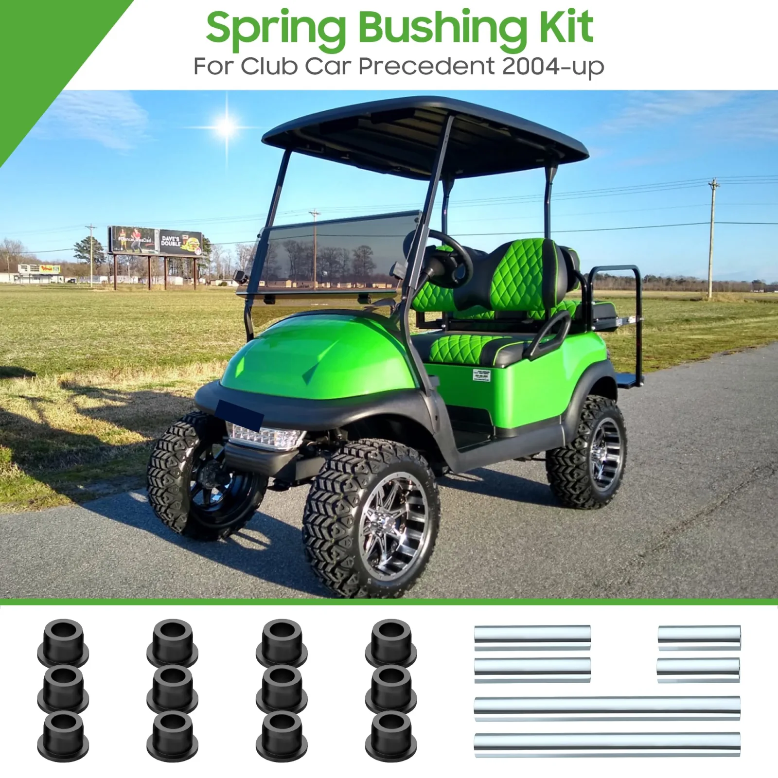 10L0L Bushing Kit for Club Car Precedent 2004+ image 3