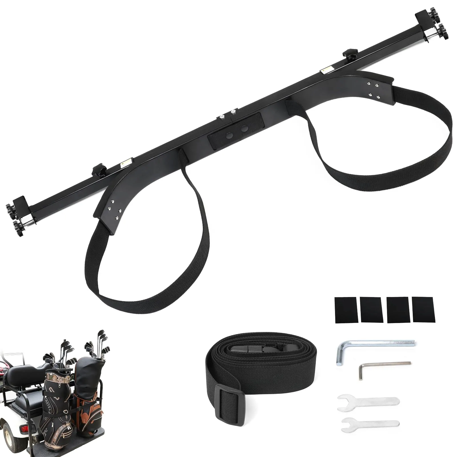 iLSKW Golf Cart Rear Golf Bag Holder Bracket