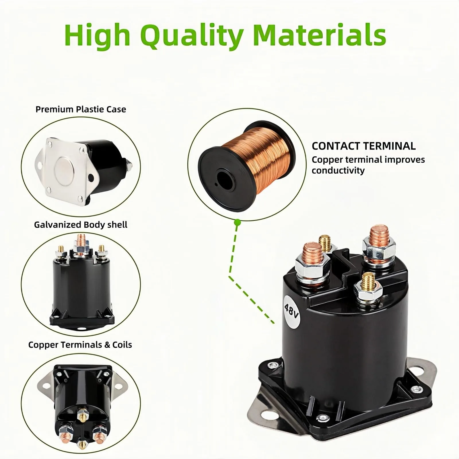 GENOUR 48V Solenoid for Club Car DS 1995-1997 image 4