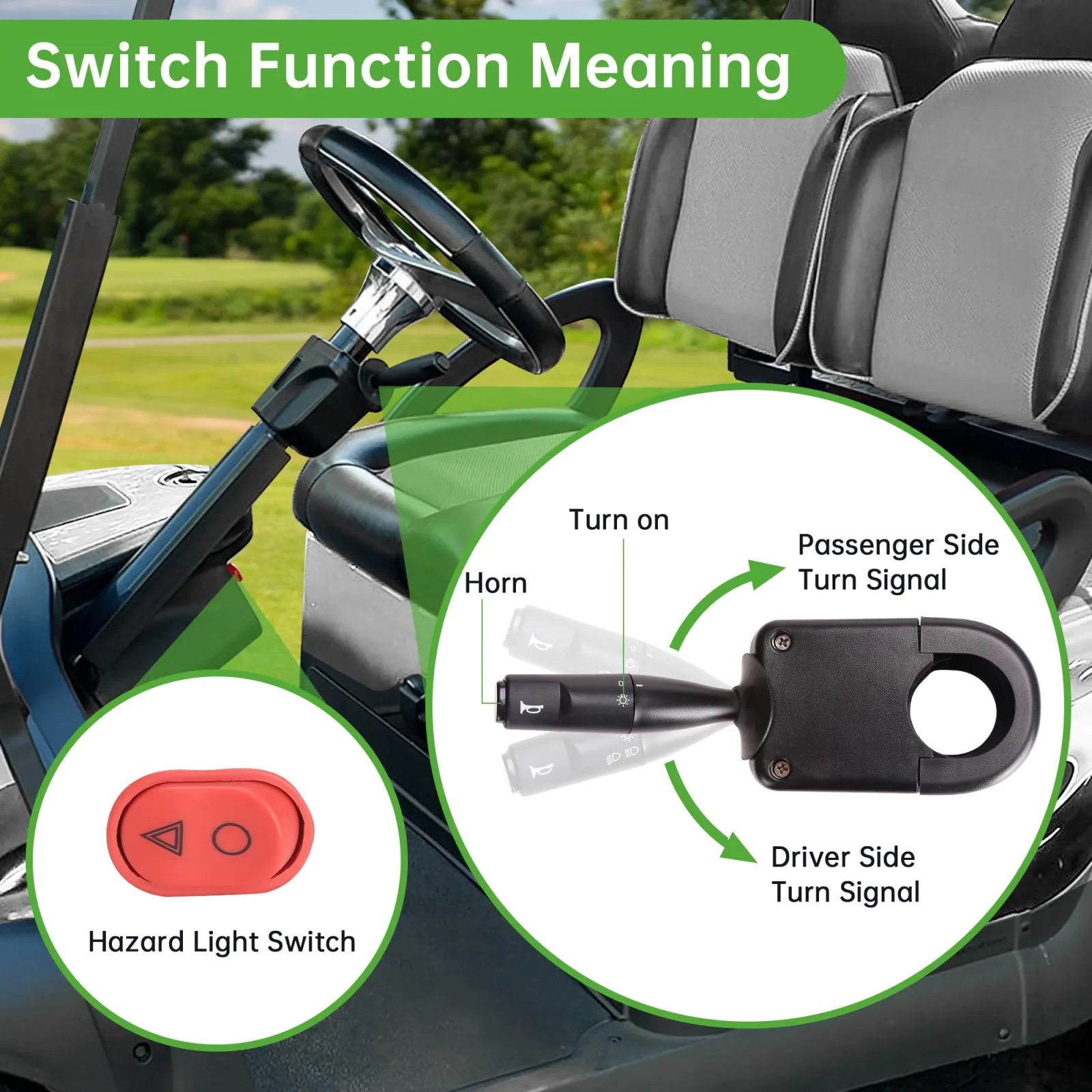 10L0L ED20004 Golf Cart Turn Signal Horn Kit image 3
