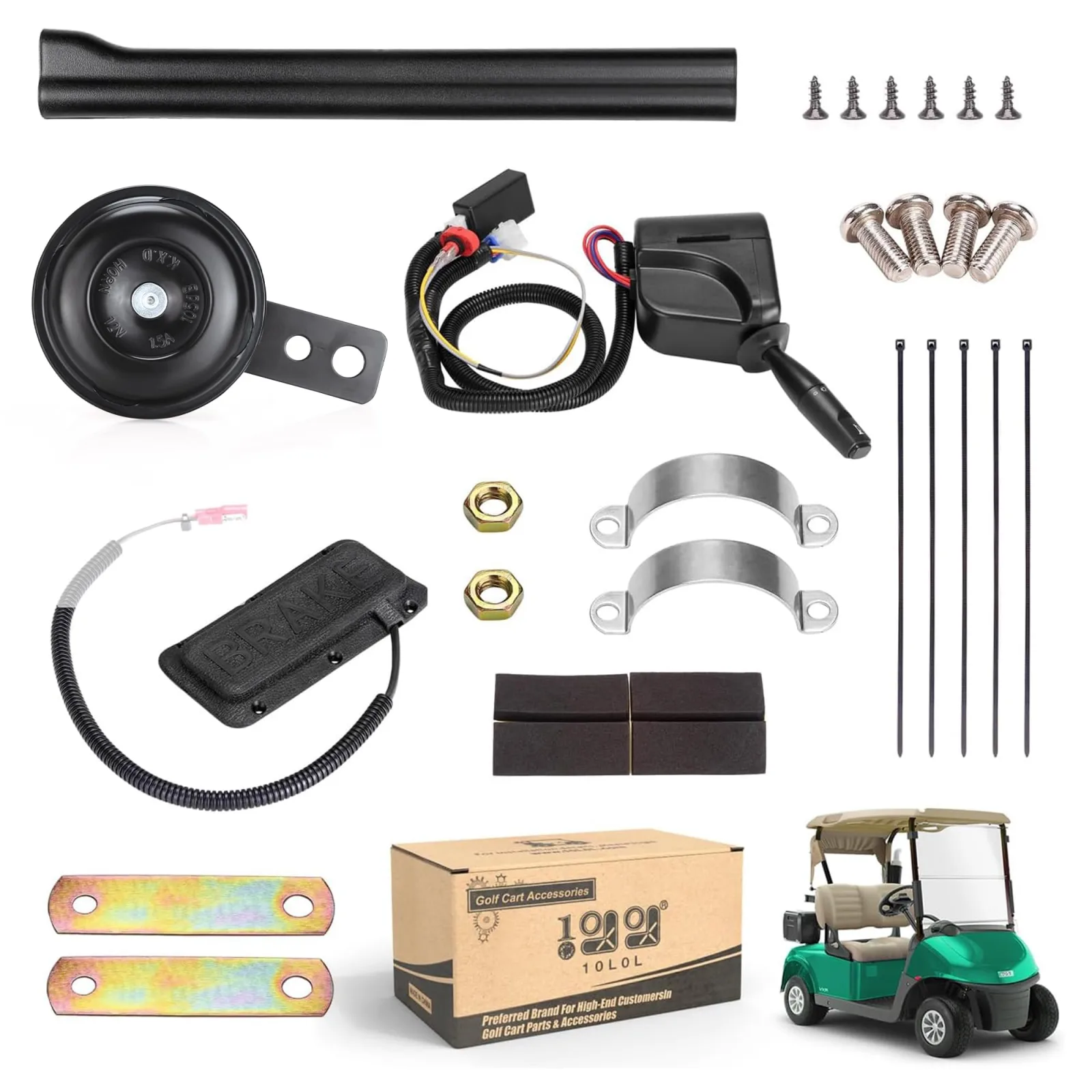 10L0L ED20004 Golf Cart Turn Signal Horn Kit