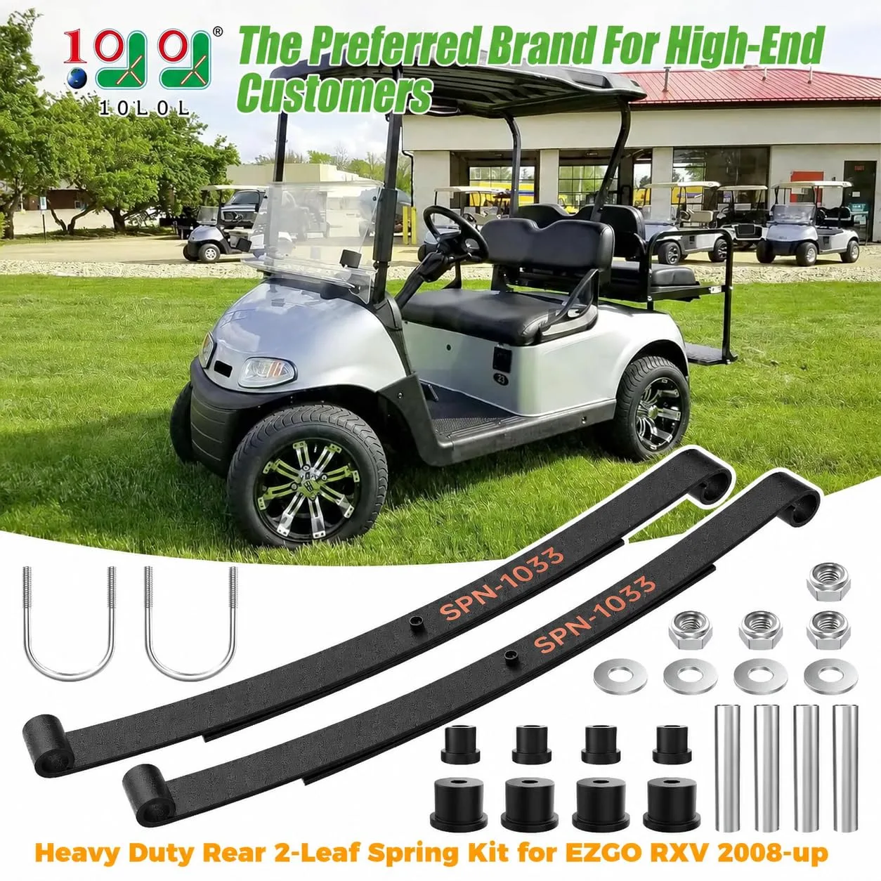 10L0L Rear Leaf Spring Kit for E-Z-GO RXV 2008-Up image 4