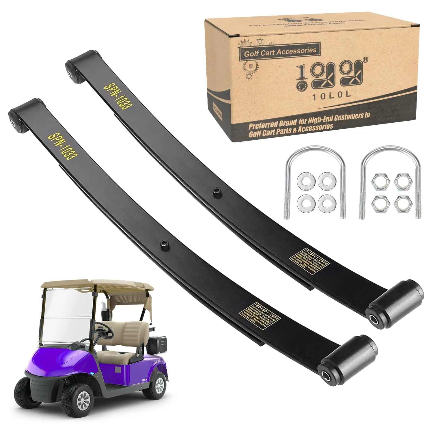 10L0L Rear Leaf Spring Kit for E-Z-GO RXV 2008-Up