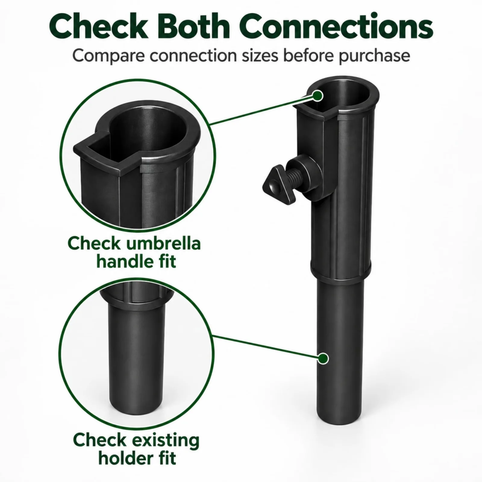 Generic 6" Umbrella Holder Extension — Compatible with MGI Zip Navigator image 4