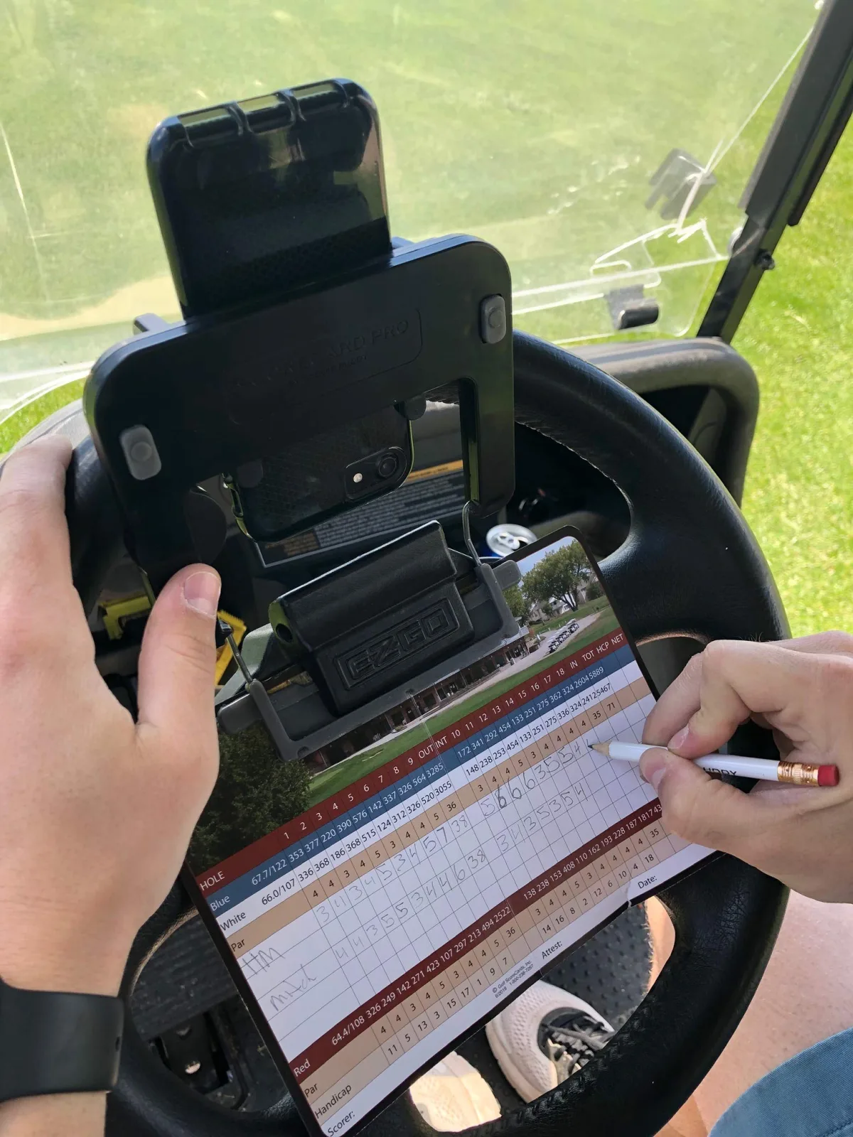 Caddie Buddy Golf Cart Steering Wheel Phone Mount image 3