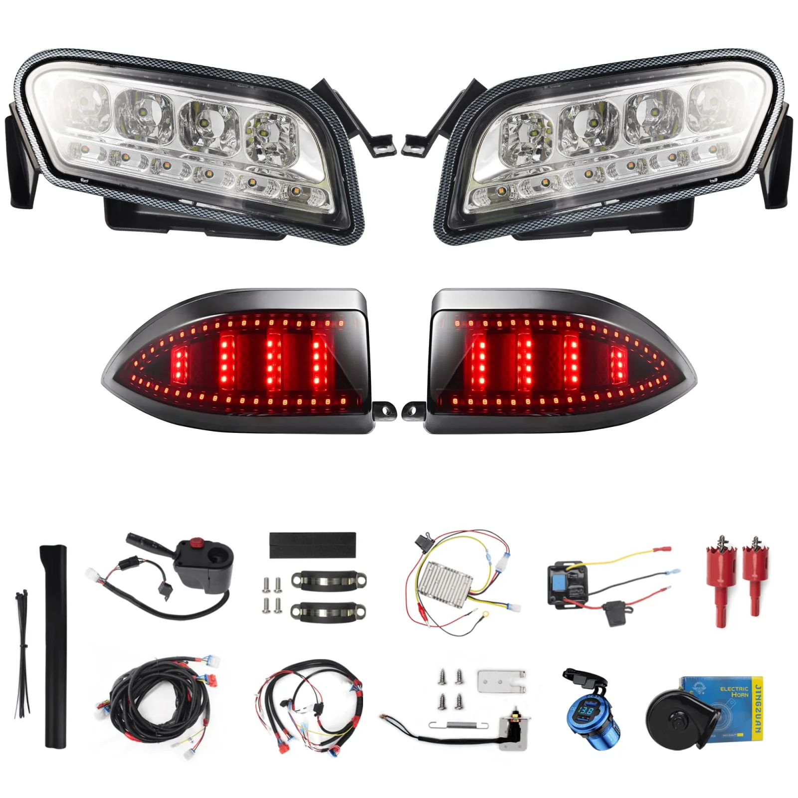 NOKINS LED Light Kit for Club Car Tempo WGN-TP-33