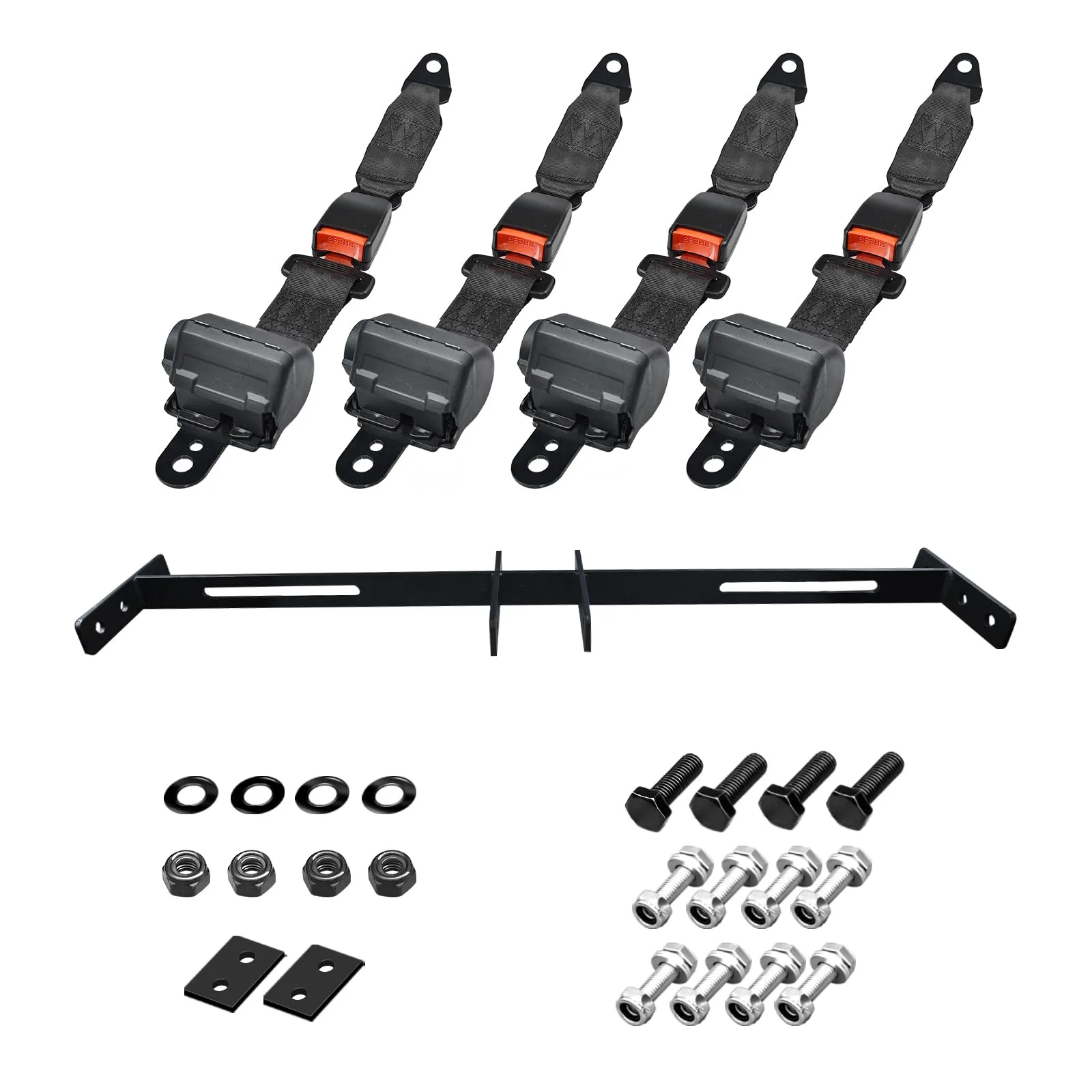 Orle Oko Golf Cart Seat Belt Kit for E-Z-GO TXT and Club Car DS