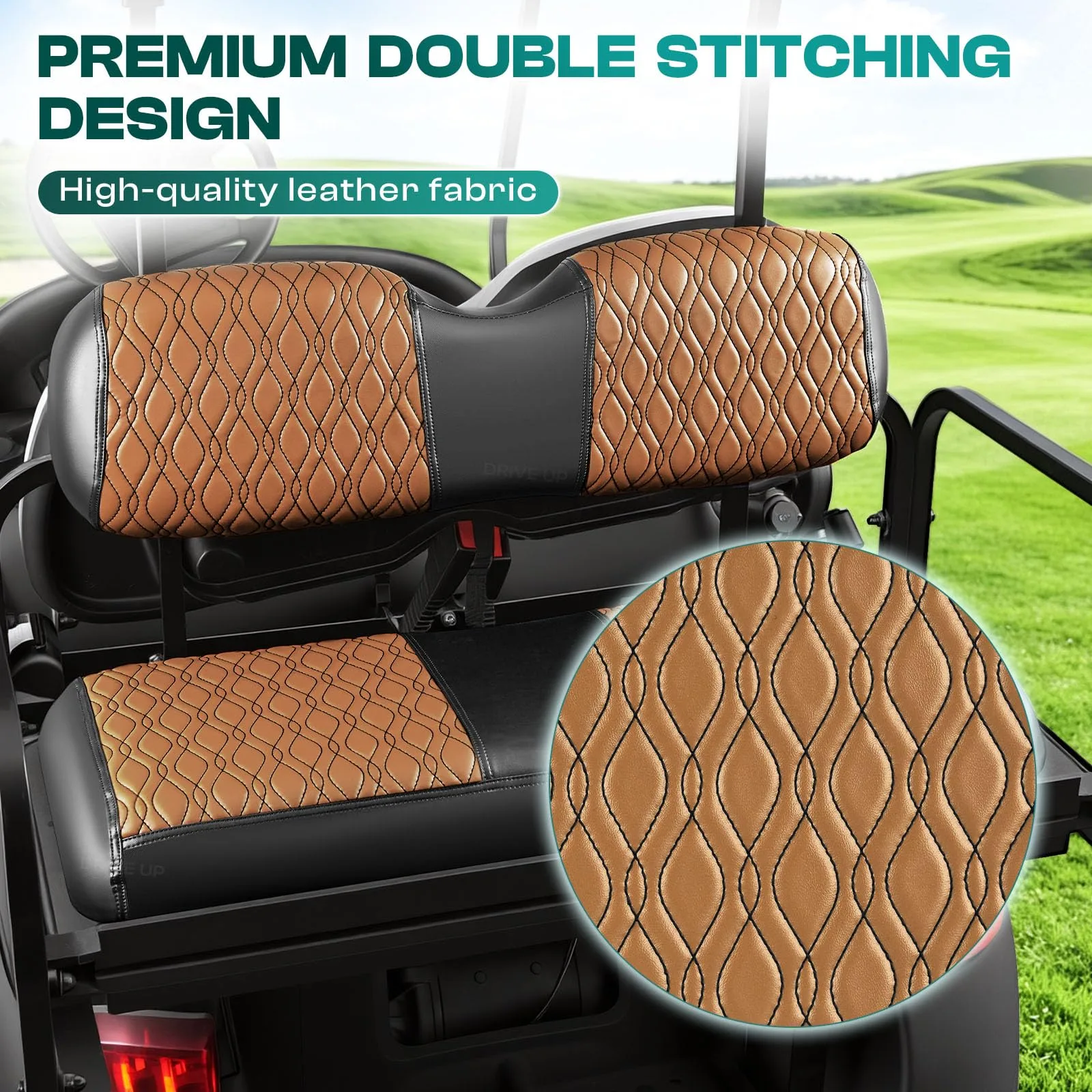 DRIVE UP Golf Cart Rear Seat Covers for Club Car and E-Z-GO image 4