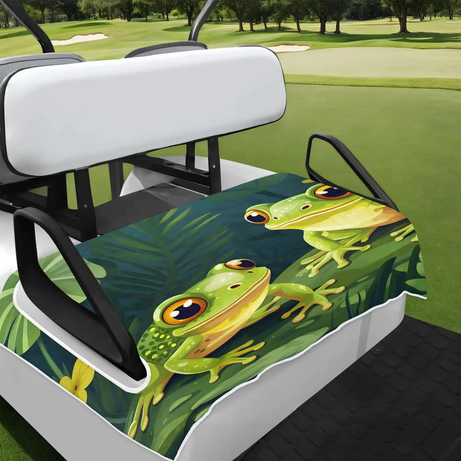 Tiveruda Tropical Forest Frog Golf Cart Seat Cover