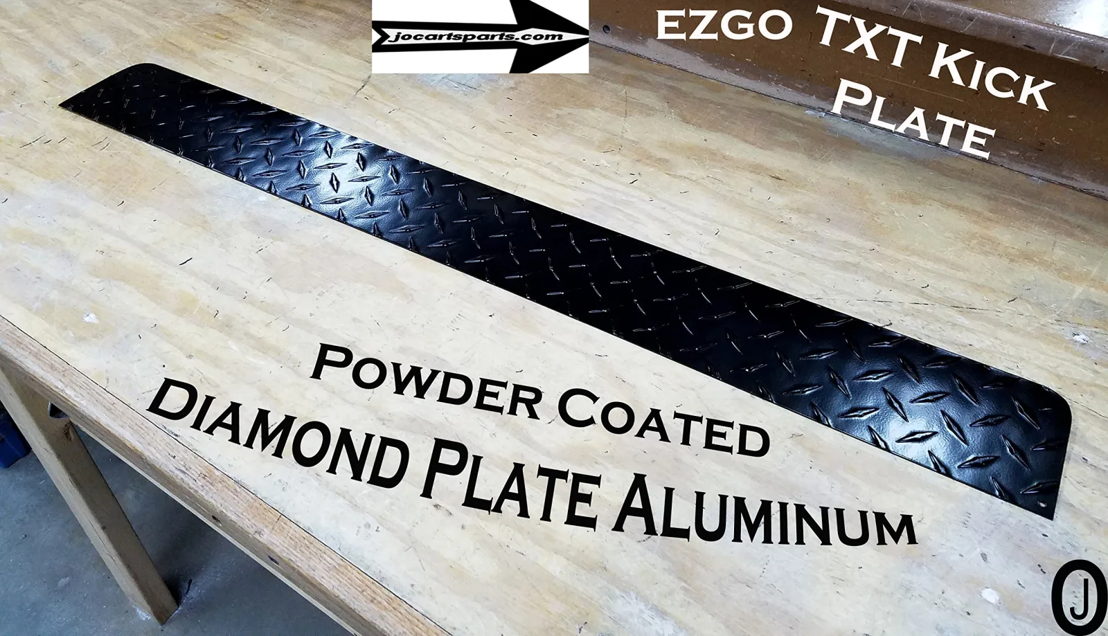 J & O E-Z-GO TXT Black Diamond Plate Kick Panel image 3