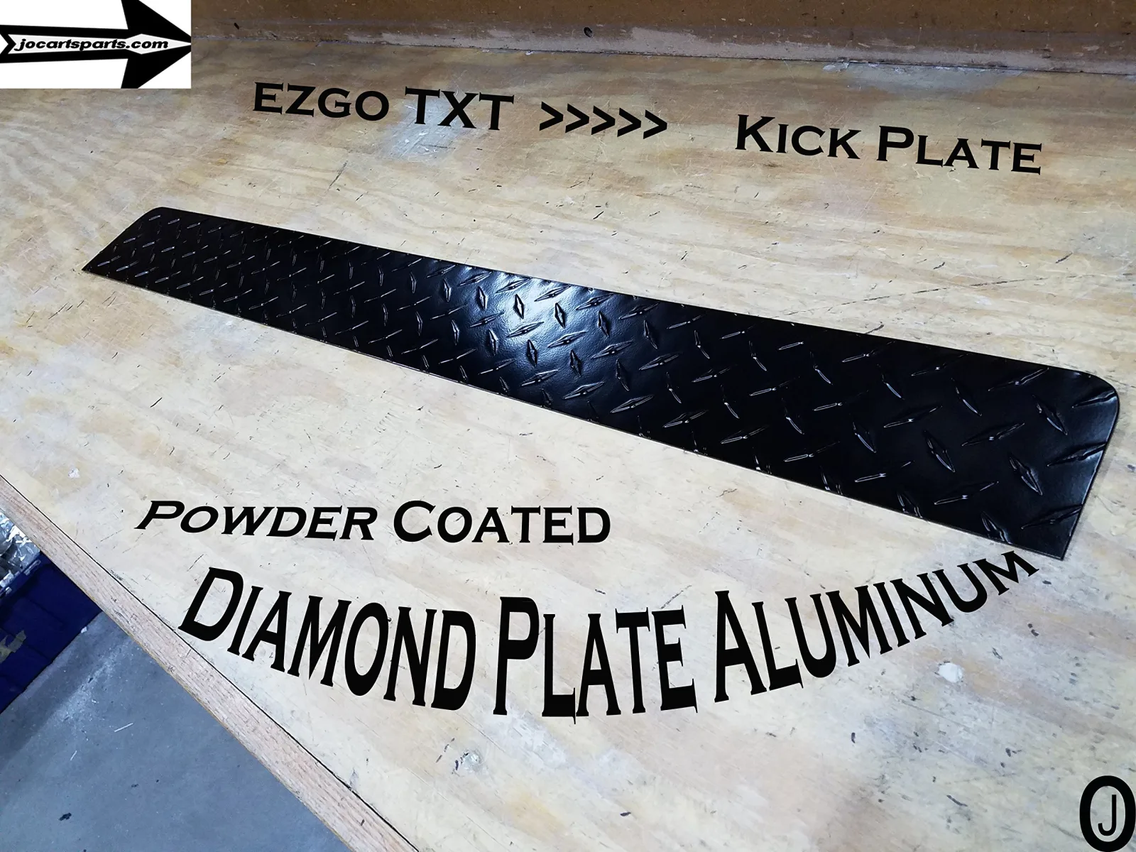 J & O E-Z-GO TXT Black Diamond Plate Kick Panel image 4