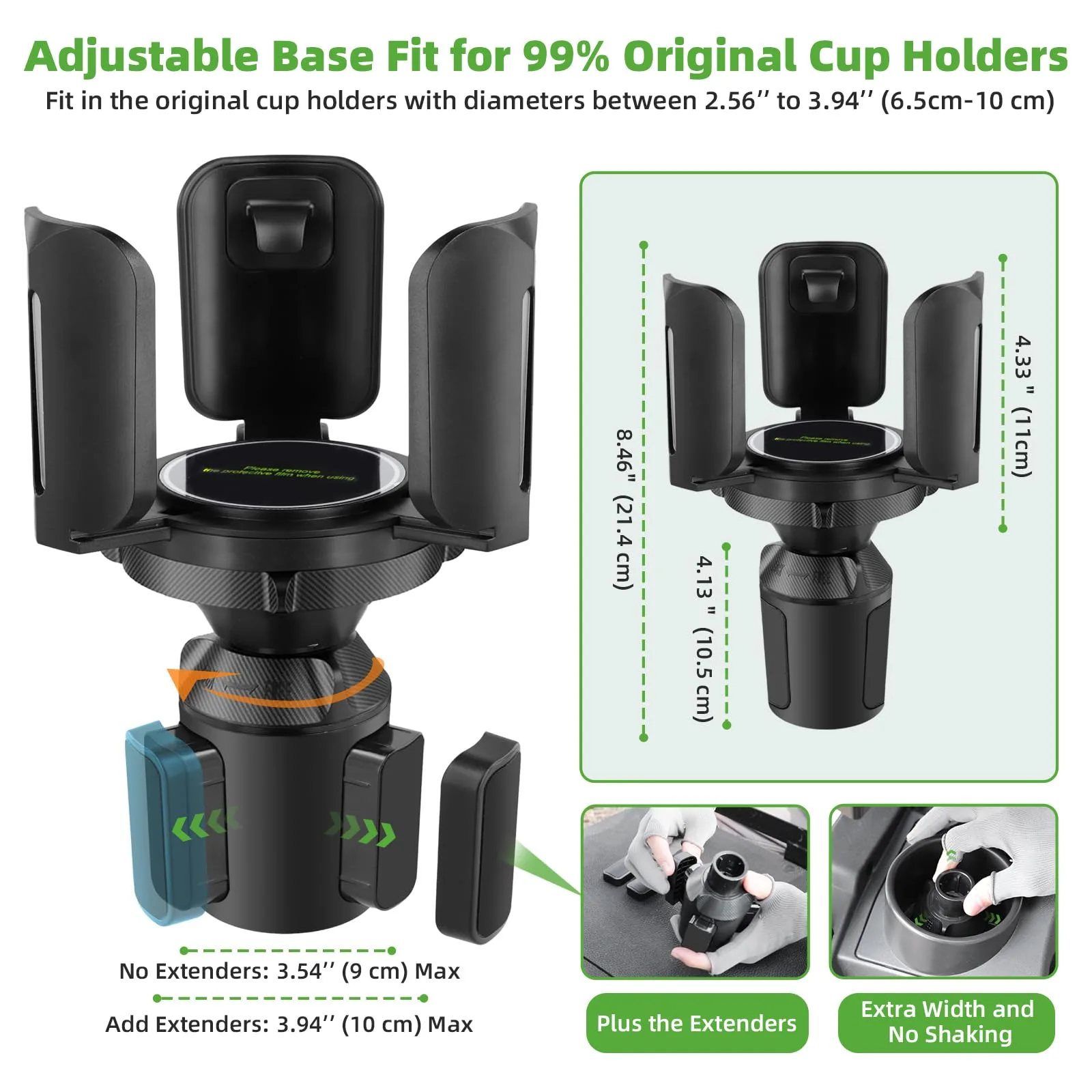 Roykaw Adjustable Golf Cart Heater Cup Holder image 4