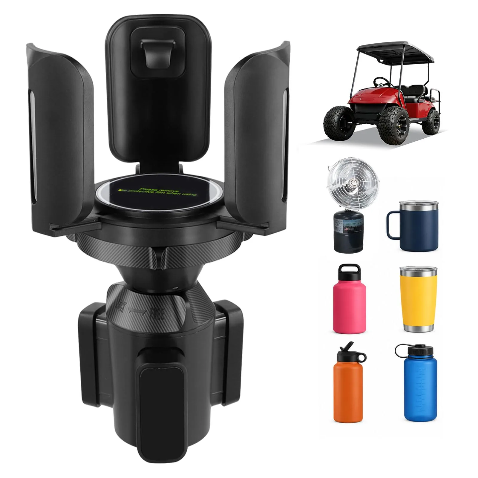 Roykaw Adjustable Golf Cart Heater Cup Holder