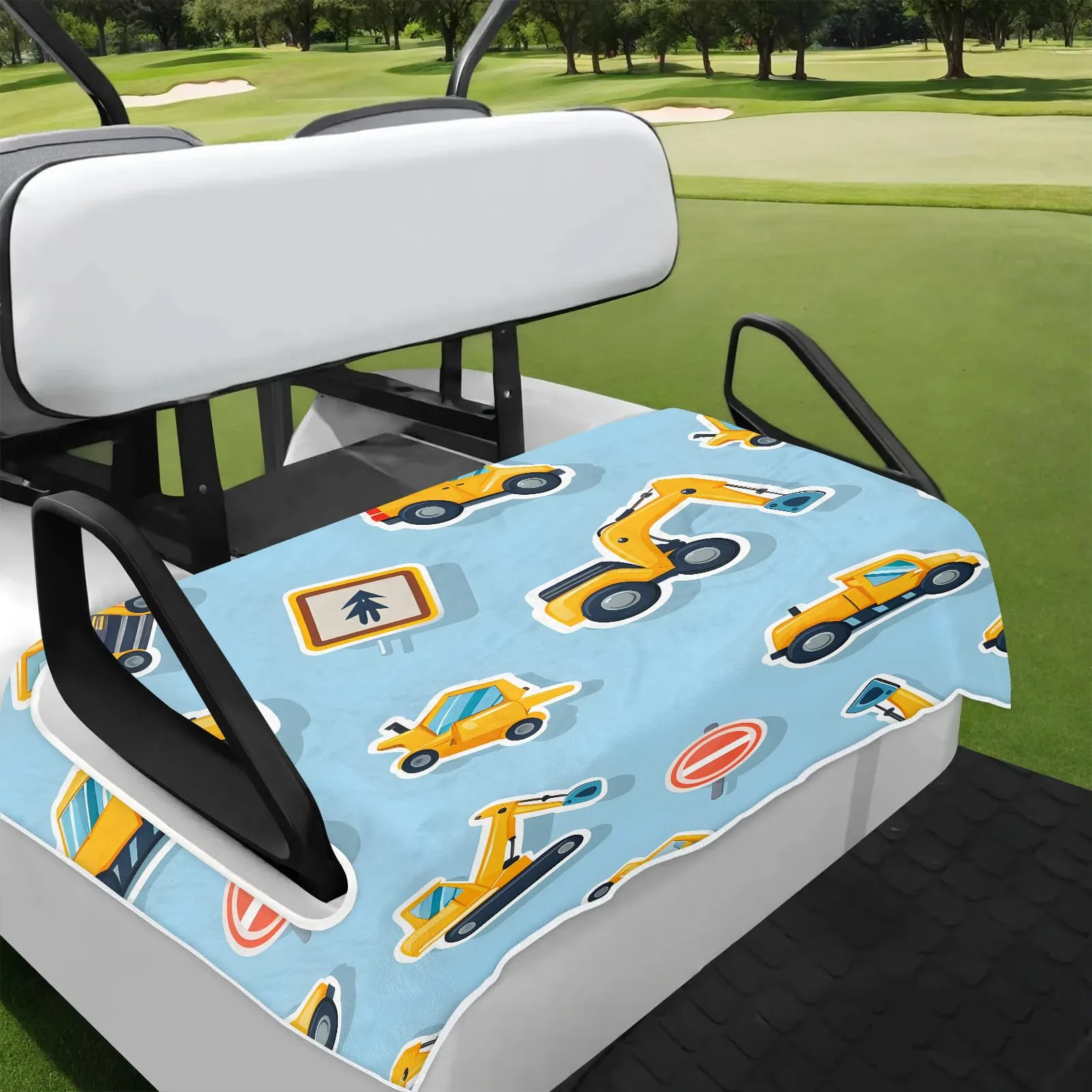 Tiveruda Golf Cart Seat Cover for Double Seats, 51 x 31 in