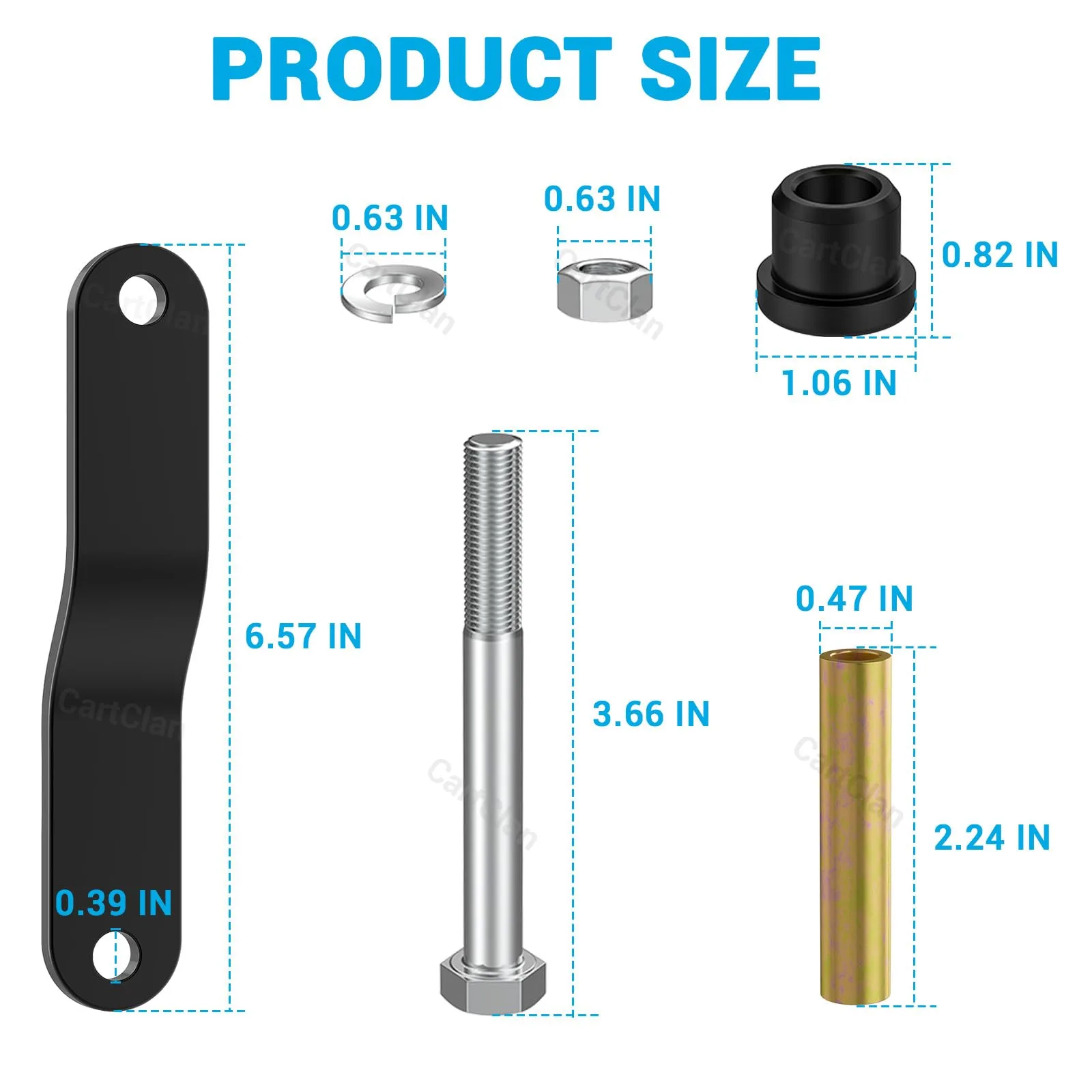 CartClan Club Car DS Rear Leaf Spring Bushing Kit image 4