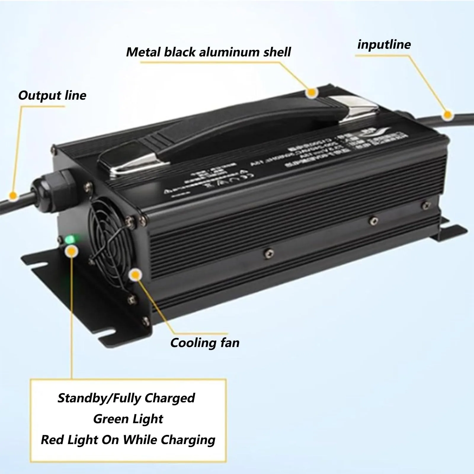 WLEJSL 36V 25A Golf Cart Battery Charger 66546872-50A image 3