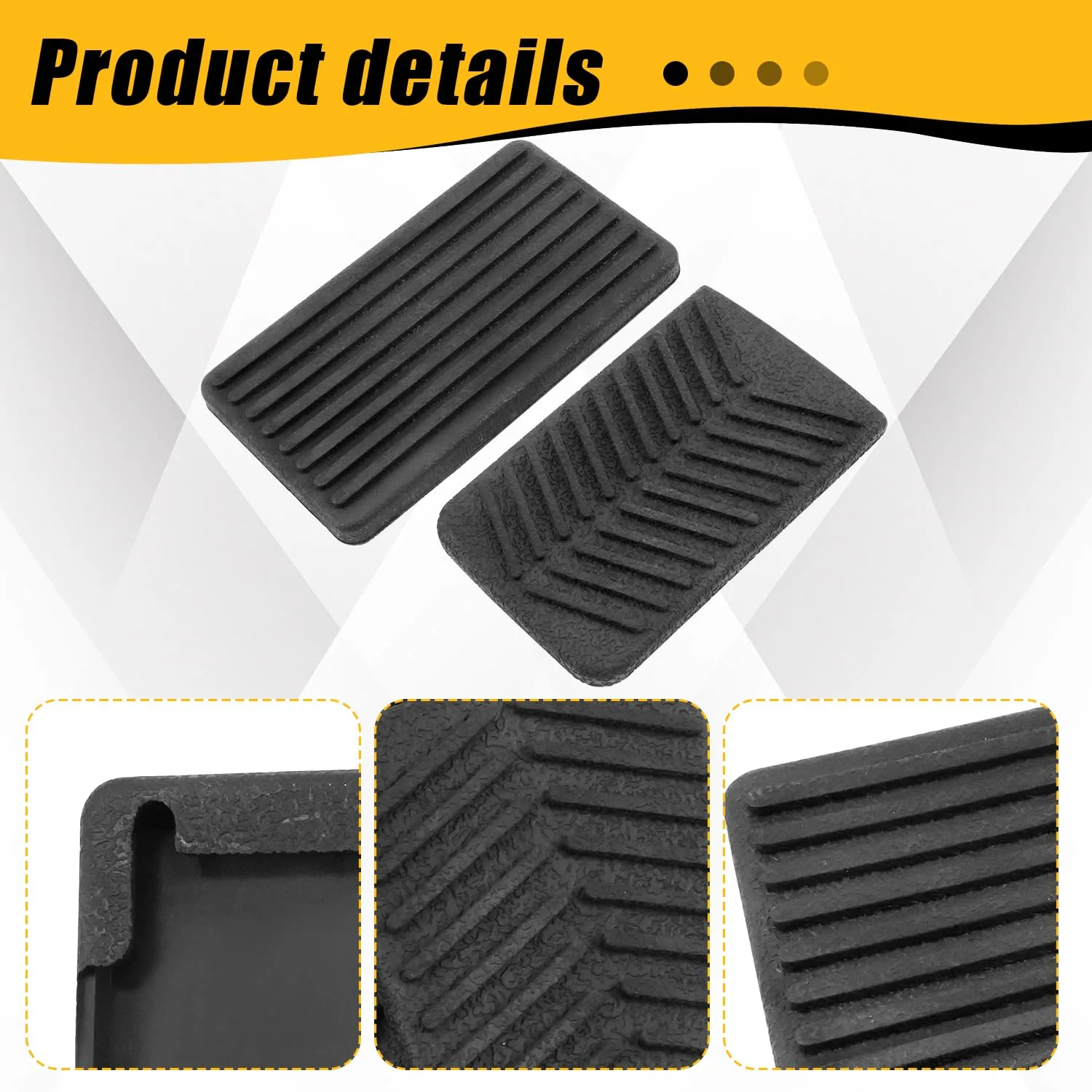 COOL STAR E-Z-GO RXV Golf Cart Pedal Pad Cover Kit image 4
