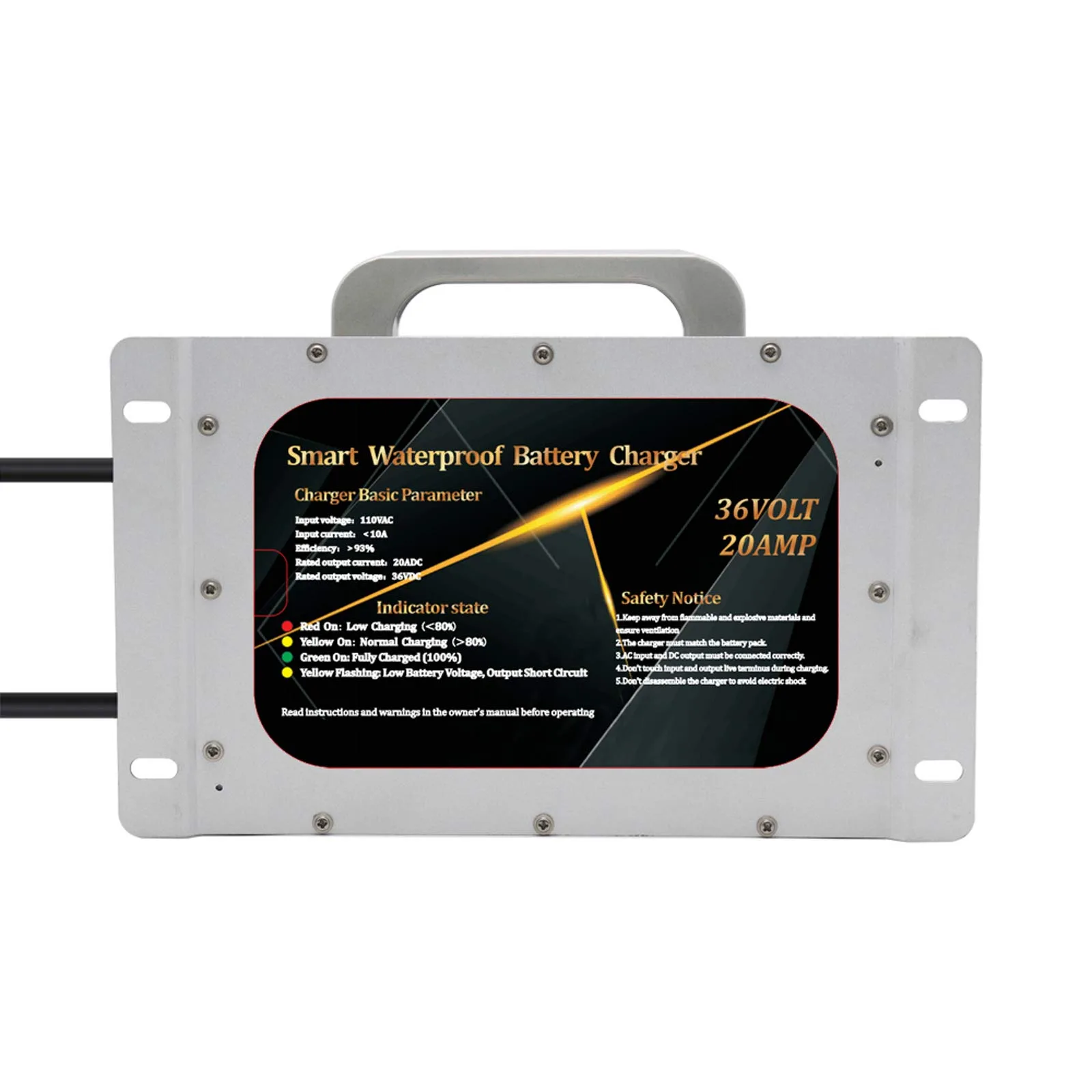 Abakoo 36V 20A Charger for E-Z-GO TXT Golf Carts image 4