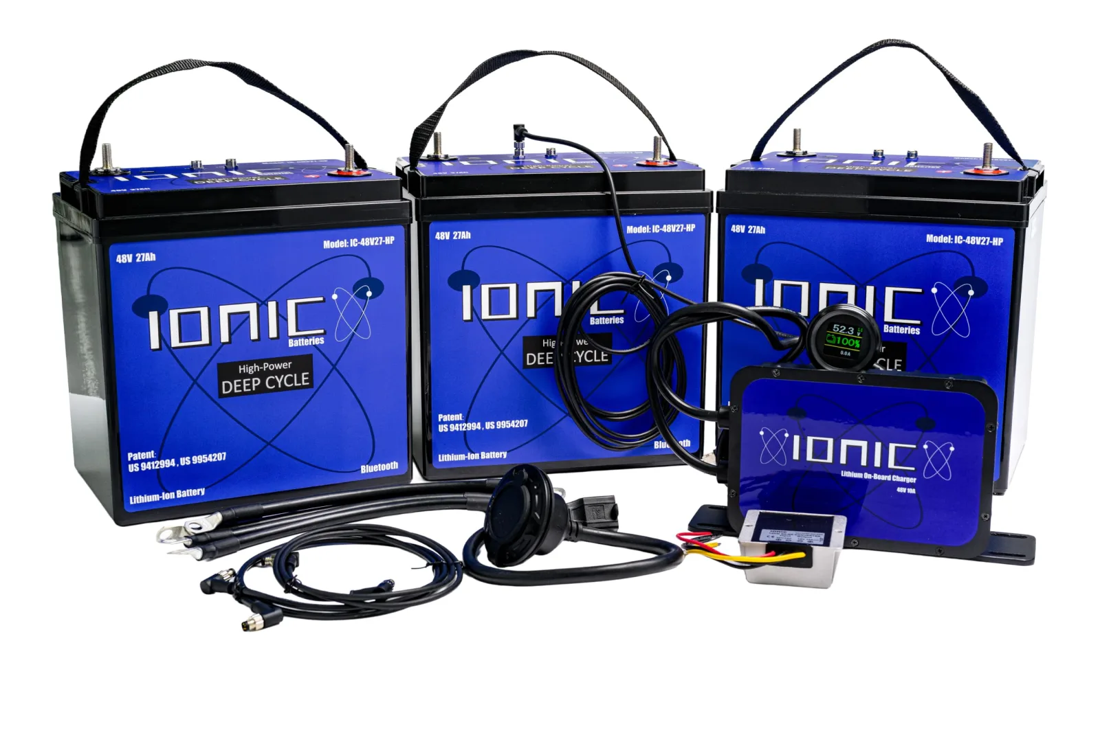Ionic Batteries 48V 81Ah GC2 LiFePO4 Triple Bundle IC-48V27-B3