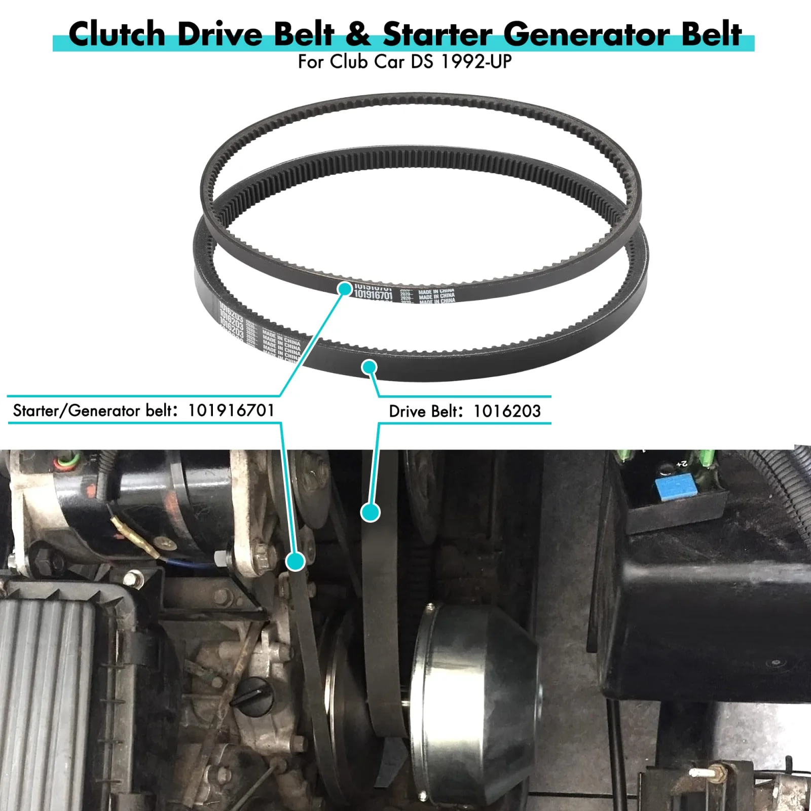 10L0L Tune-Up Kit and Belts for Club Car DS 1992-2004 image 4