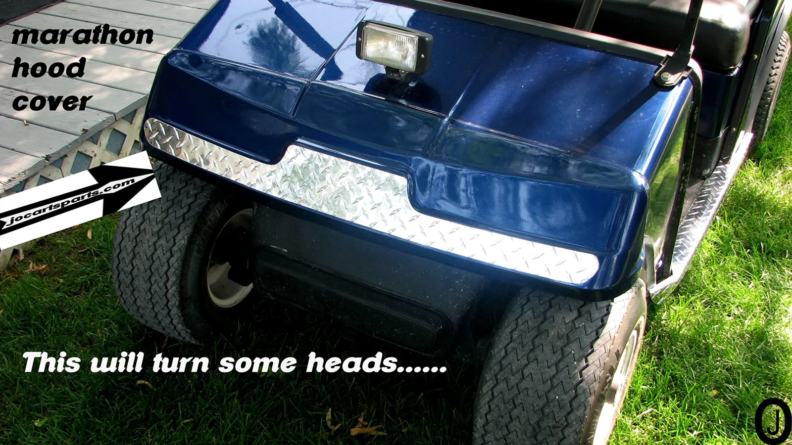 E-Z-GO Marathon Diamond Plate Front Hood Cover image 3