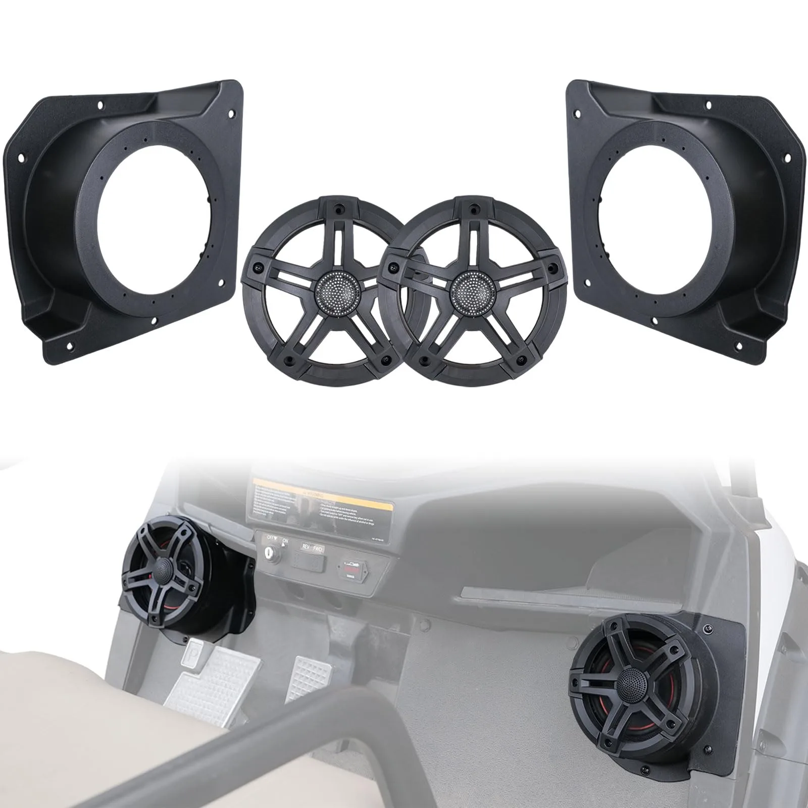 CYOOYC Under-Dash Speaker Pods for E-Z-GO TXT