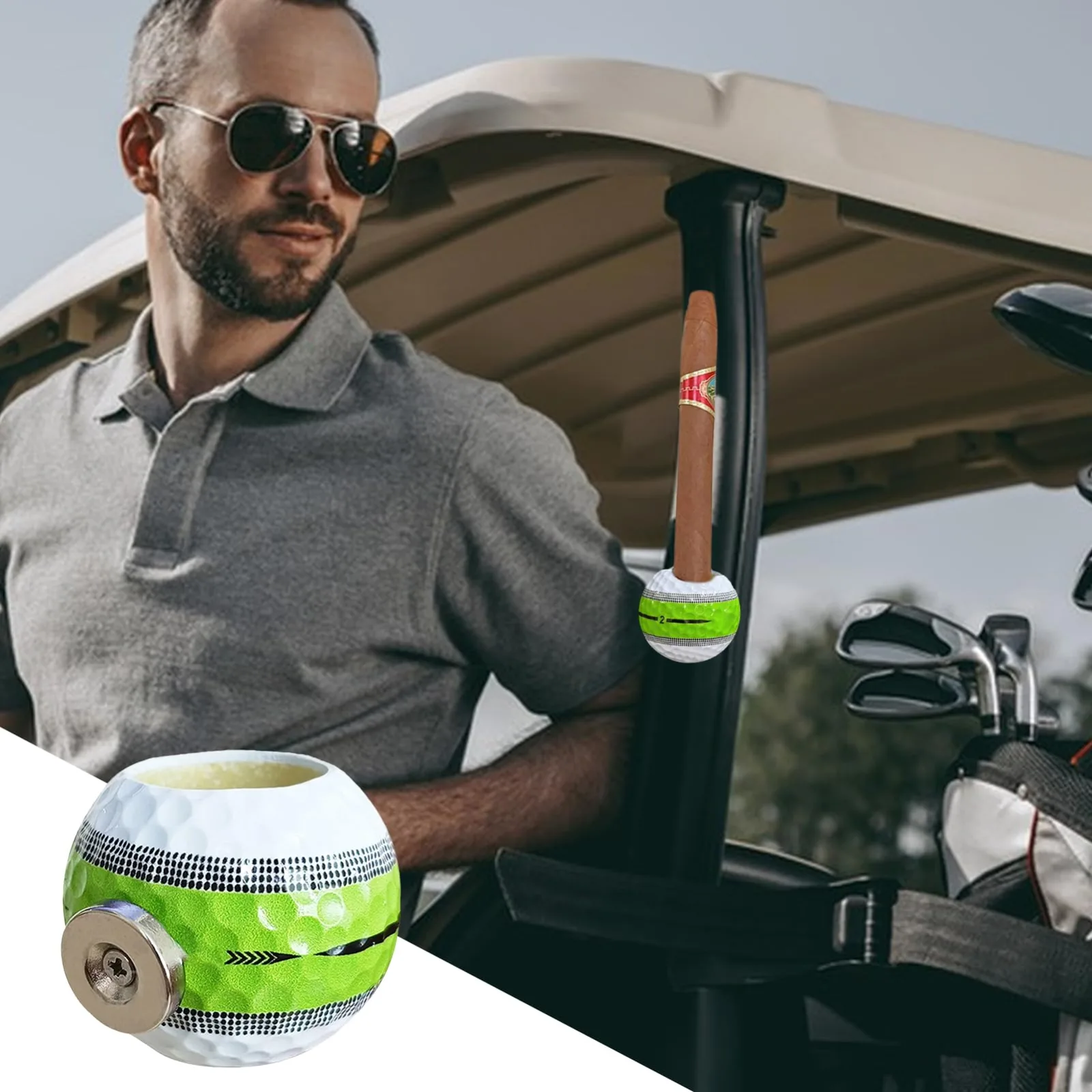 Generic Magnetic Golf Ball Cigarette Holder image 2