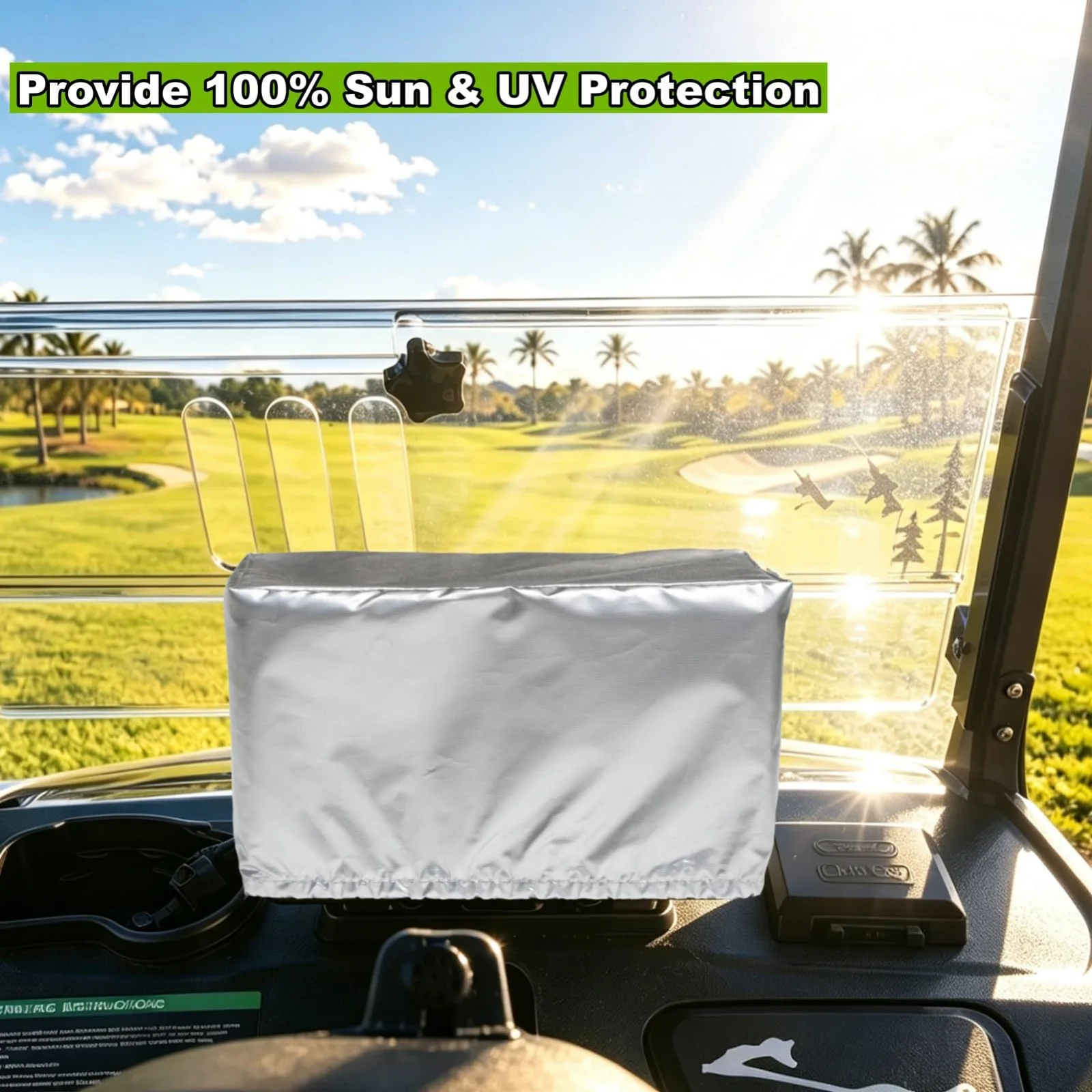 Woho Waterproof Golf Cart Touchscreen Cover for Denago & Evolution image 2