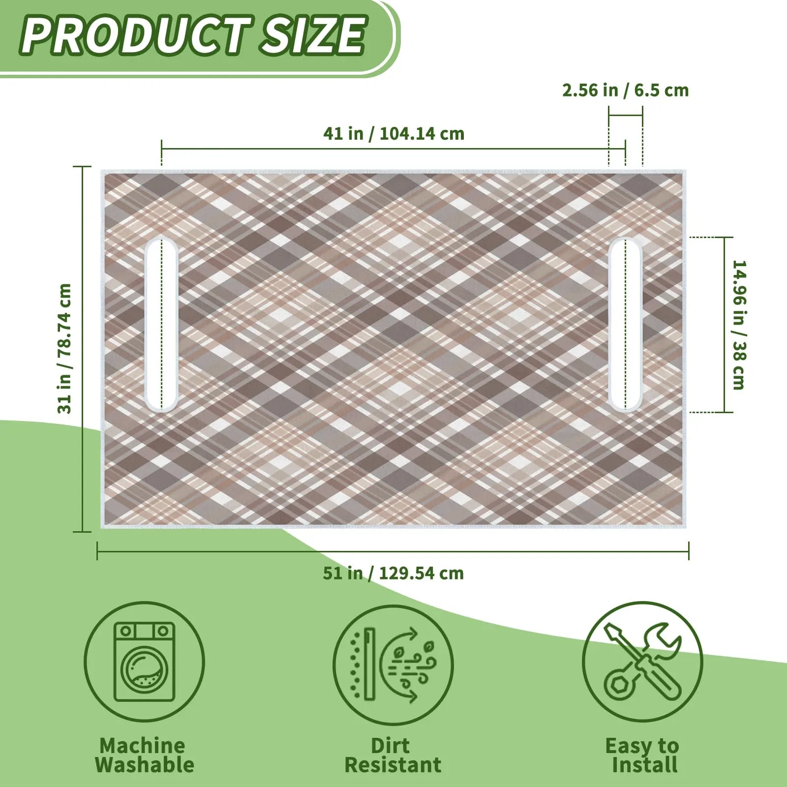 Tiveruda Gray Stripe Golf Cart Seat Cover, 51 x 31 Inch image 2