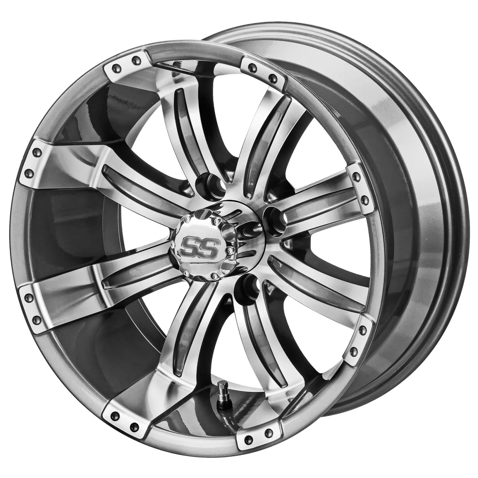 RM Cart Casino 14-Inch Golf Cart Wheels Set of 4